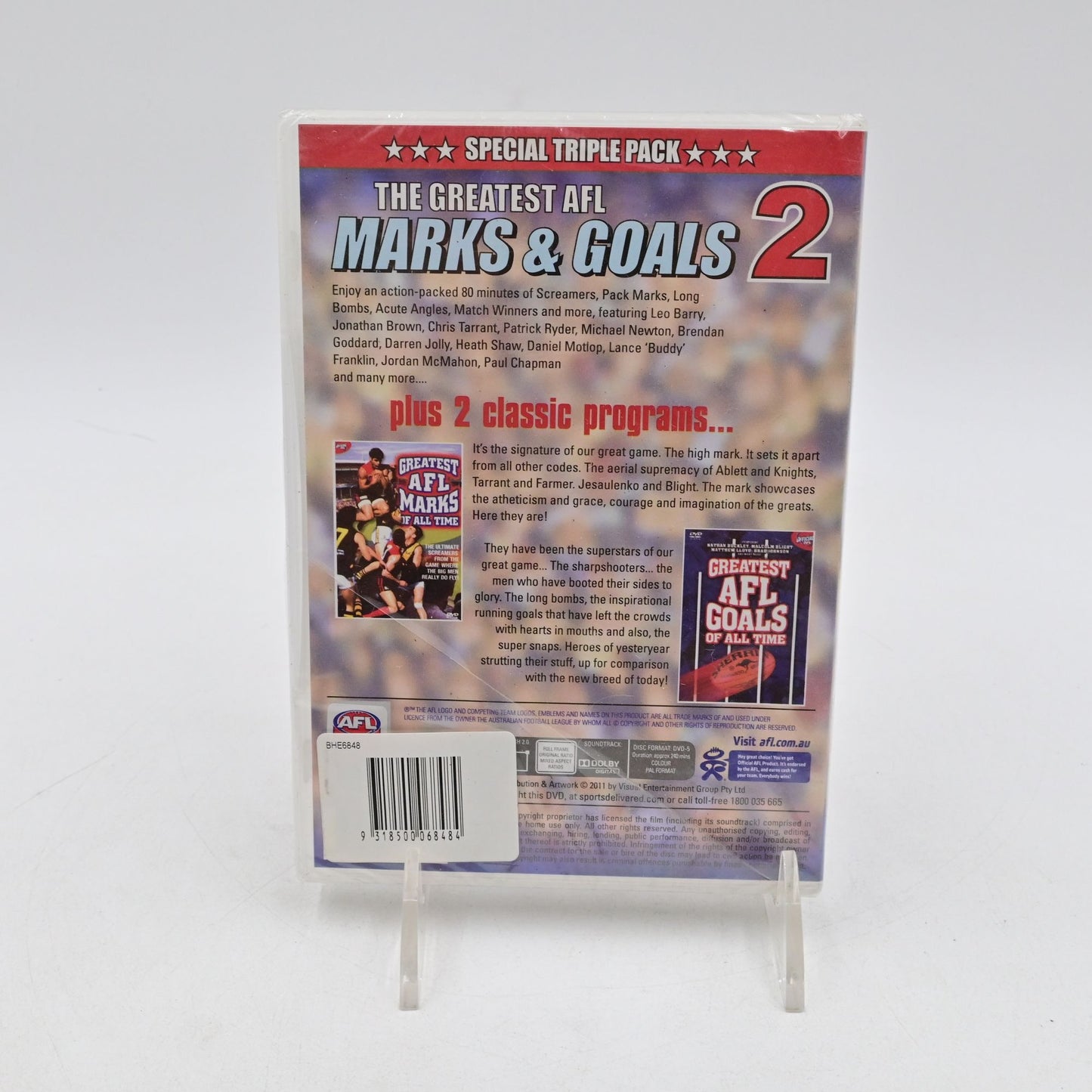 The Greatest AFL Marks & Goals Volumes 1 & 2 DVD Bundle Region 0