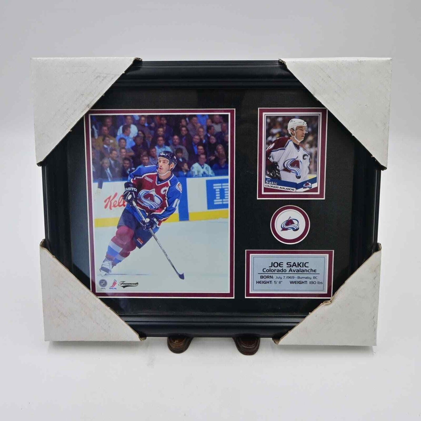 NHL Joe Sakic Colorado Avalanche Framed Collage Wall Art
