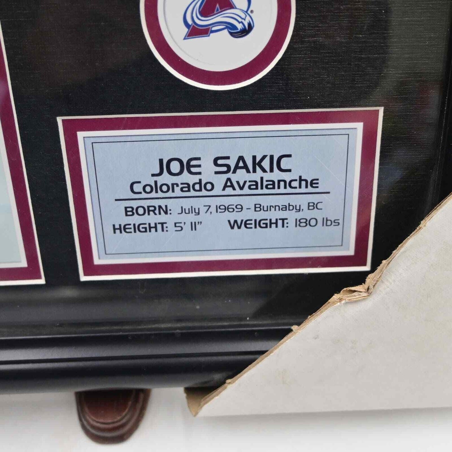 NHL Joe Sakic Colorado Avalanche Framed Collage Wall Art