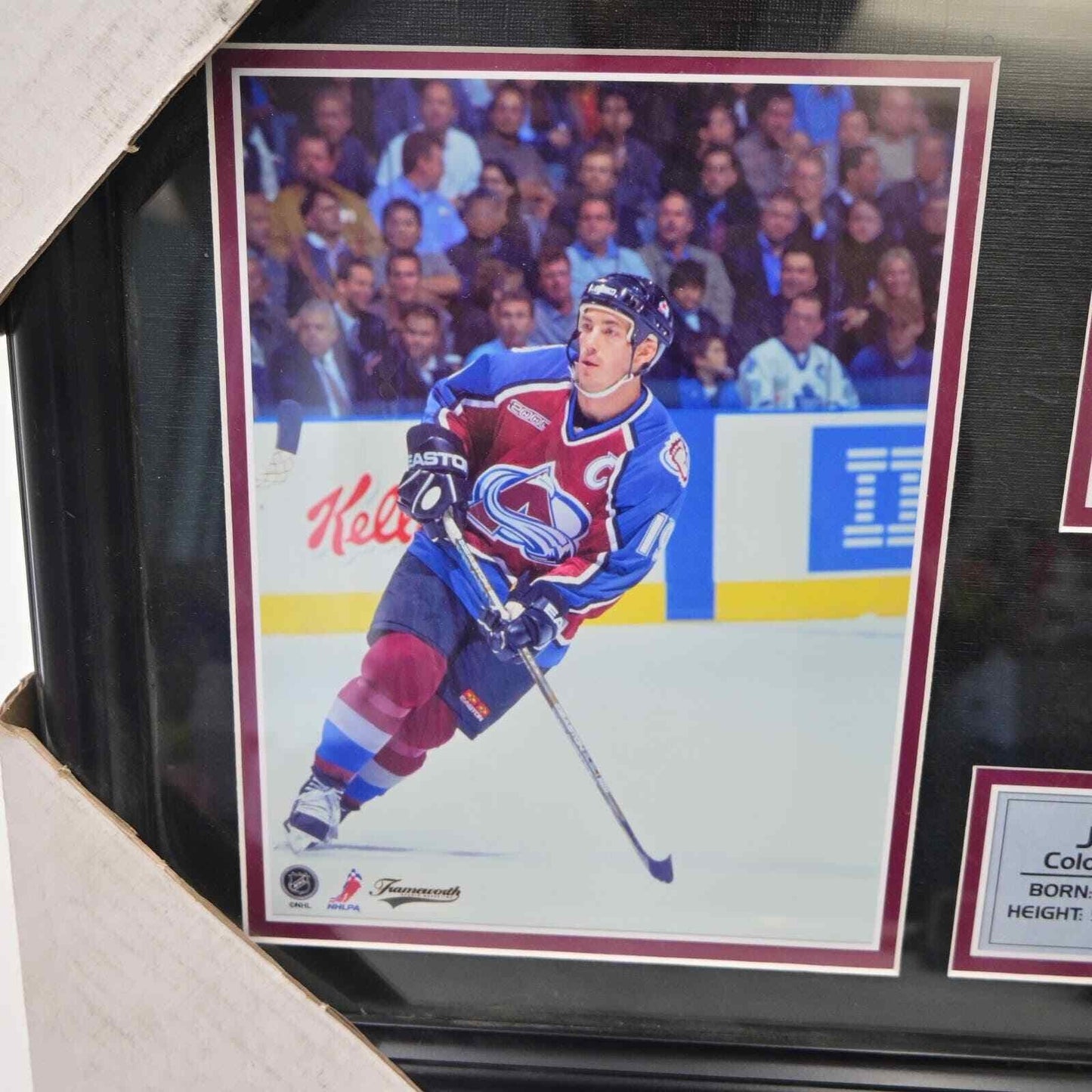 NHL Joe Sakic Colorado Avalanche Framed Collage Wall Art