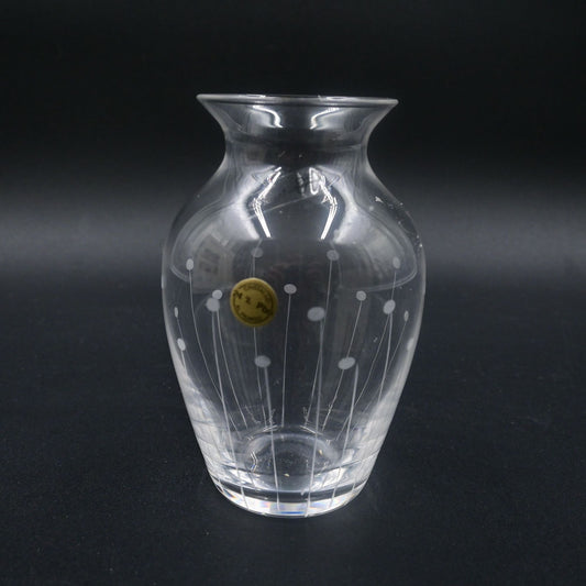 Cristallo 24% PBO Crystal Bud Table Vase 5" Vintage