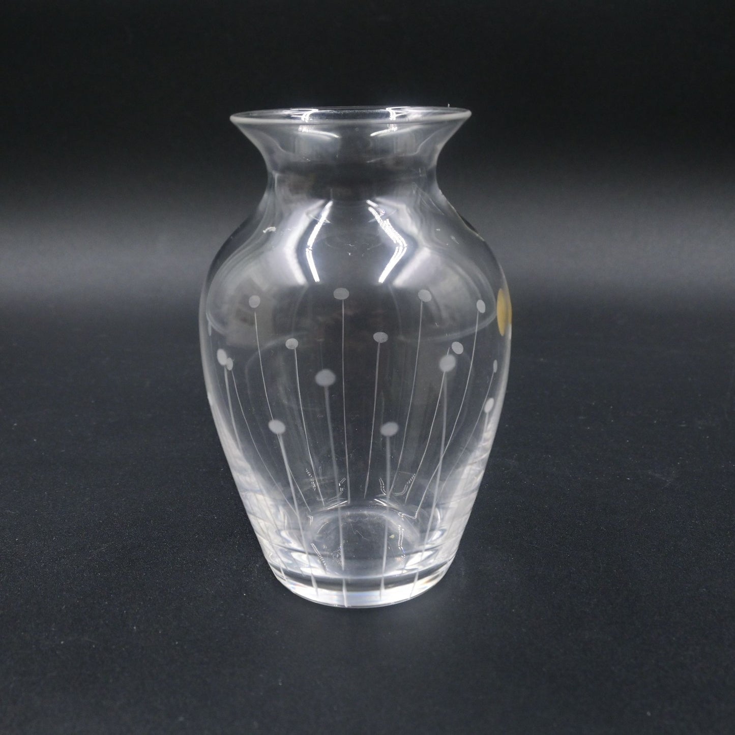 Cristallo 24% PBO Crystal Bud Table Vase 5" Vintage