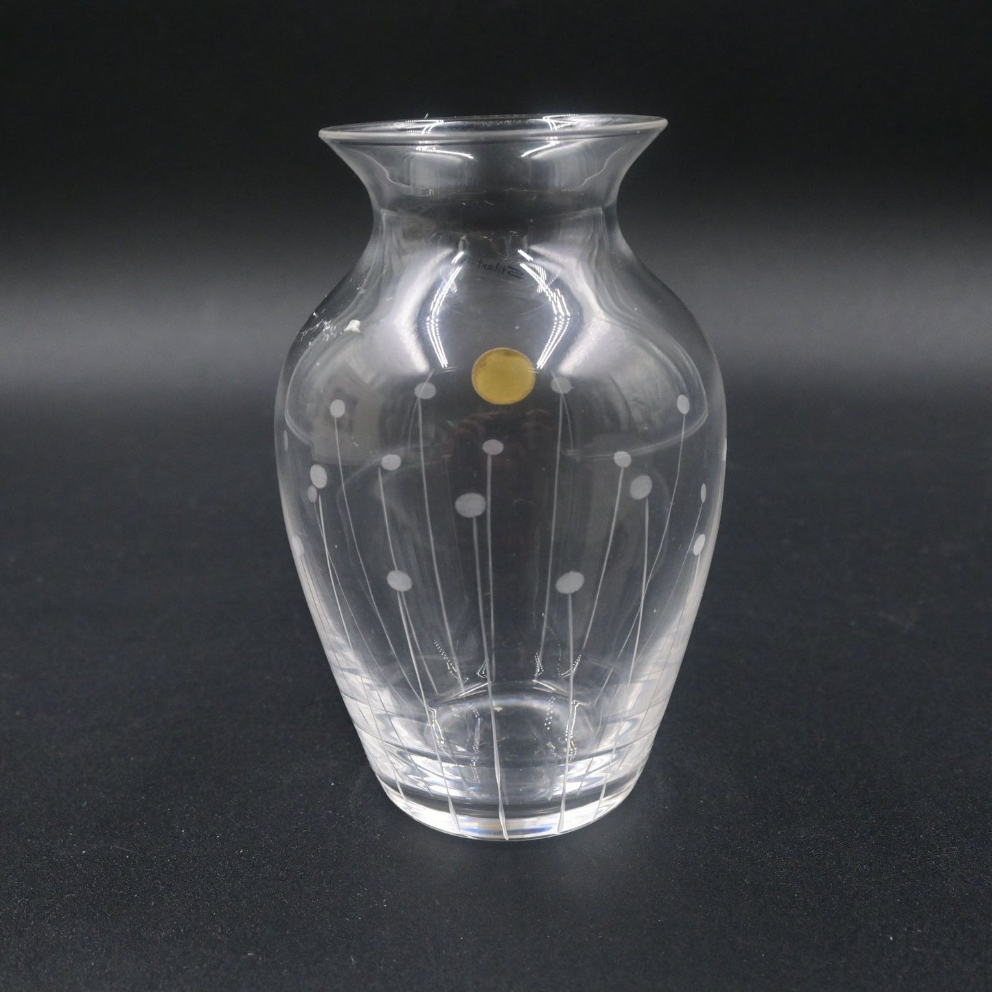 Cristallo 24% PBO Crystal Bud Table Vase 5" Vintage