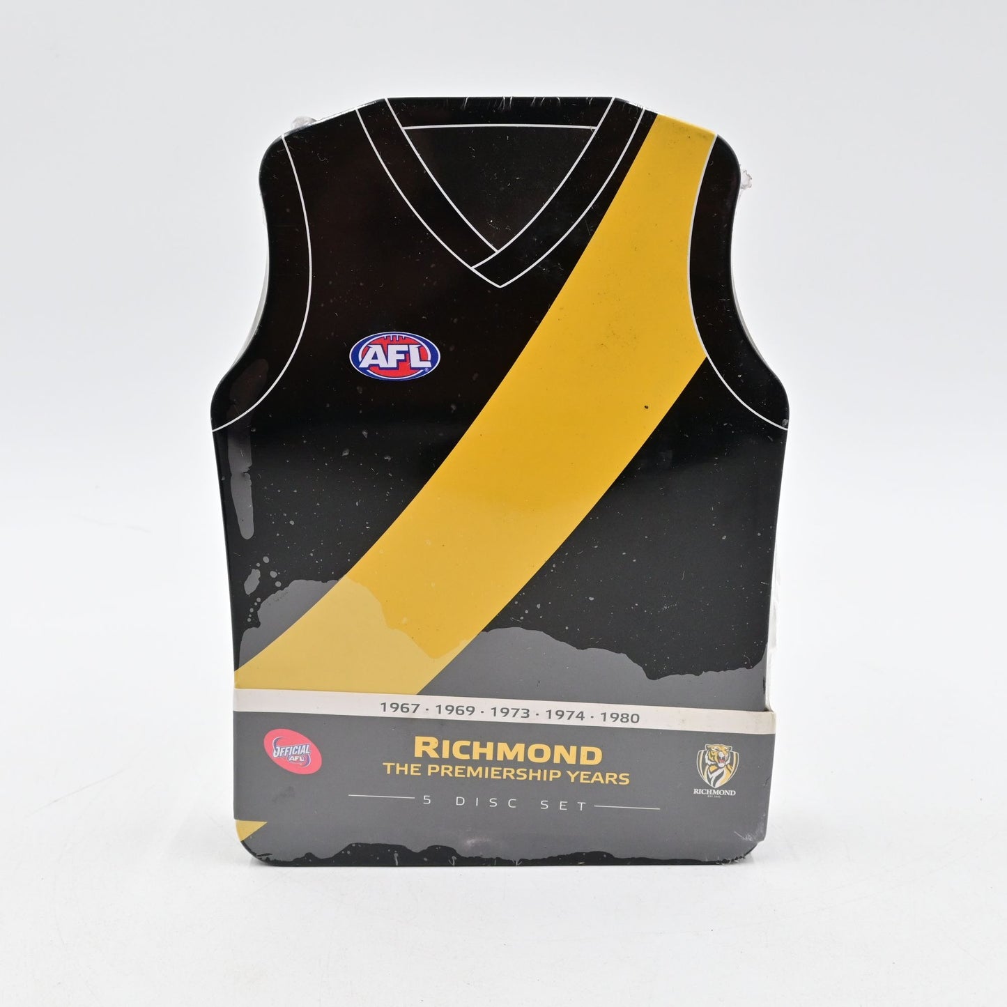AFL The Premiership Years Richmond Limited Edition Club Tin DVD Region 4 Sealed