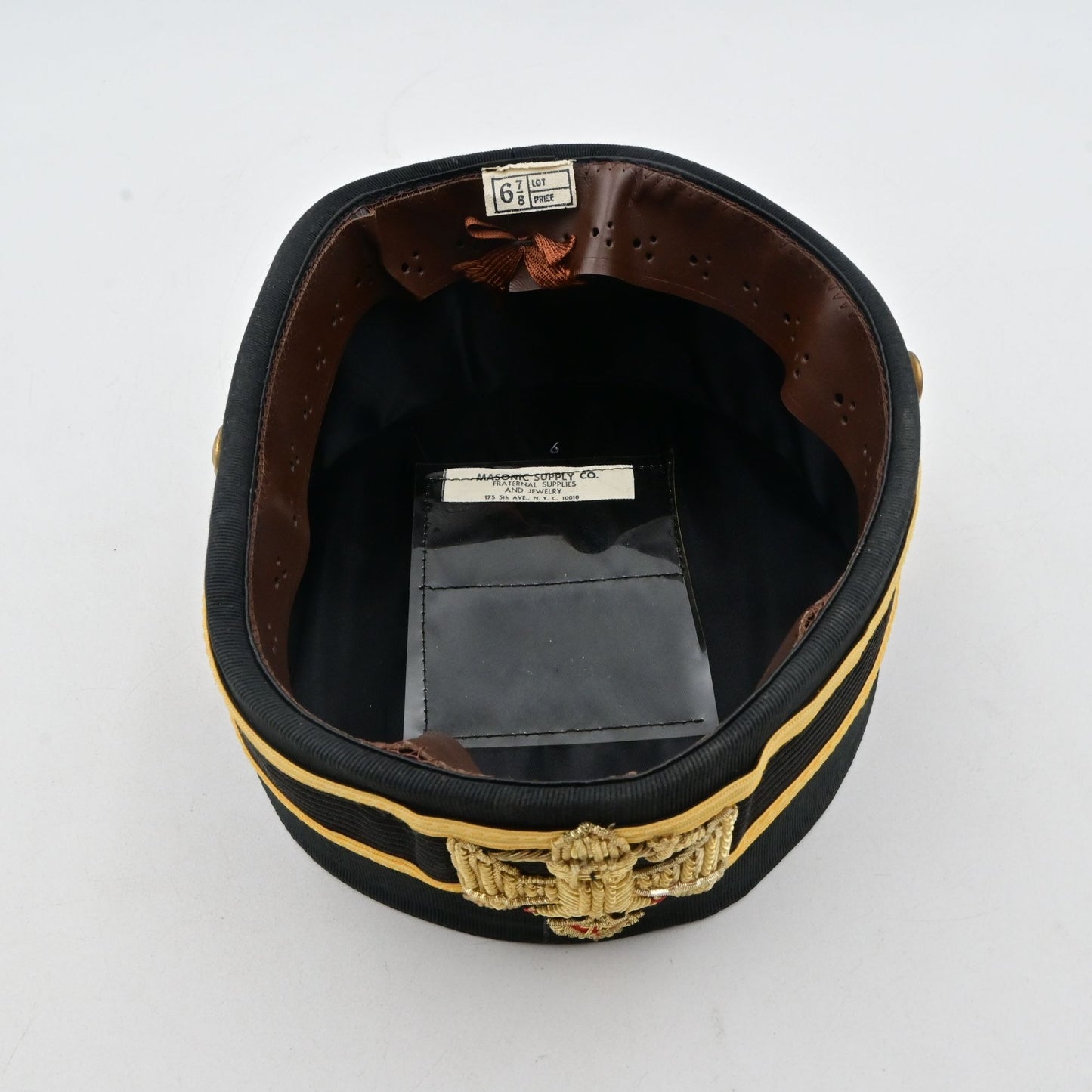 32nd Degree Mason Black Cap Size 6 7/8 With Storage Bag
