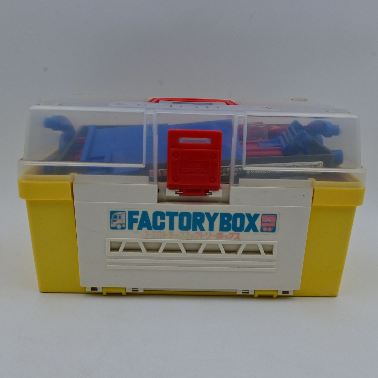 Vintage Tomica Truck Factory Playset With 2 Trucks