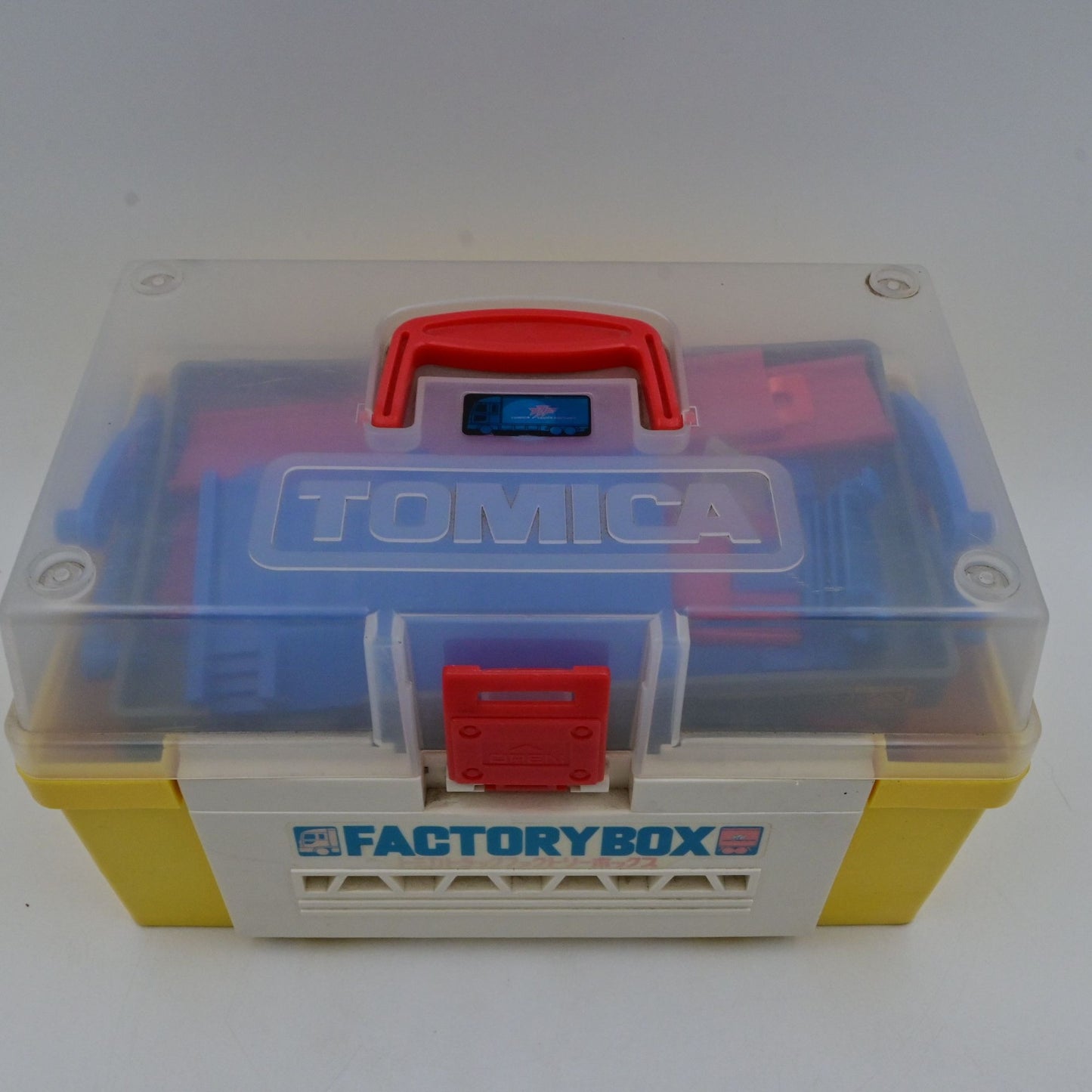 Vintage Tomica Truck Factory Playset With 2 Trucks