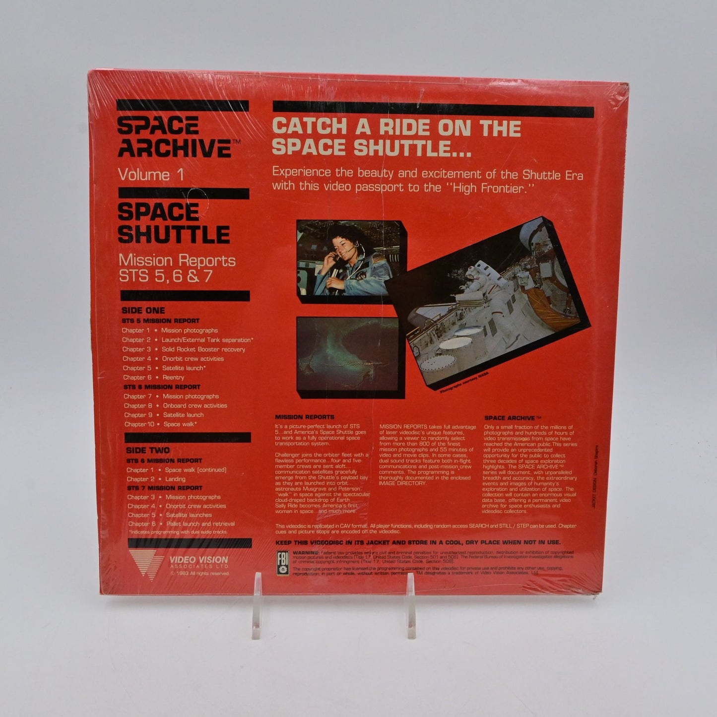 Space Archive Vol. 1 Space Shuttle Mission Reports STS 5 6 & 7 Laserdisc