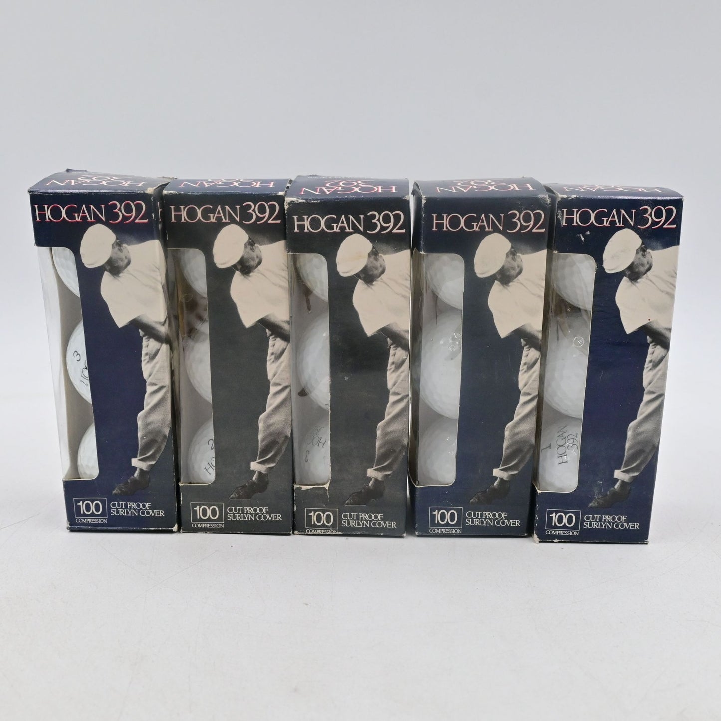 Ben Hogan 392 Cut Proof Surlyn Cover 100 Comp Golf Balls 5 Packs 15 Balls New
