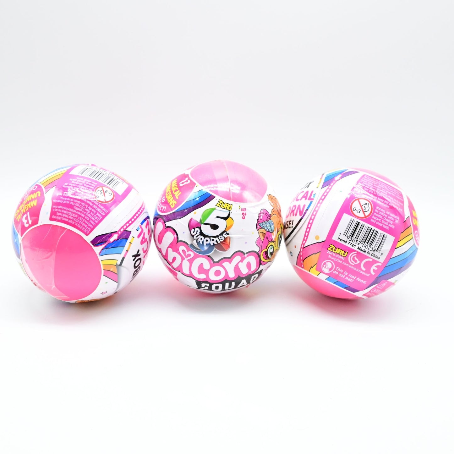 Surprise Unicorn Squad Mystery Collectible Toy Bundle Of 3