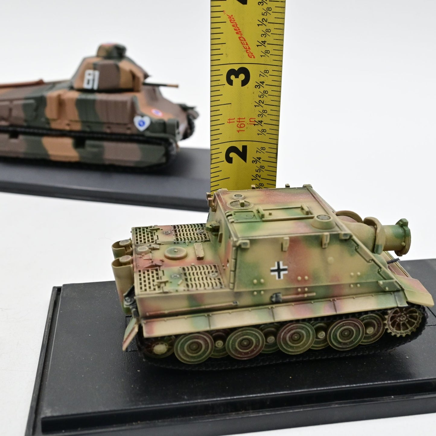 WWII / Gulf War Military Tanks On Display Bases Bundle Of 4