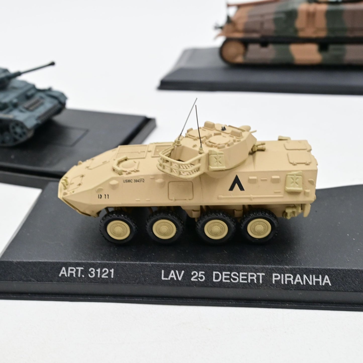 WWII / Gulf War Military Tanks On Display Bases Bundle Of 4