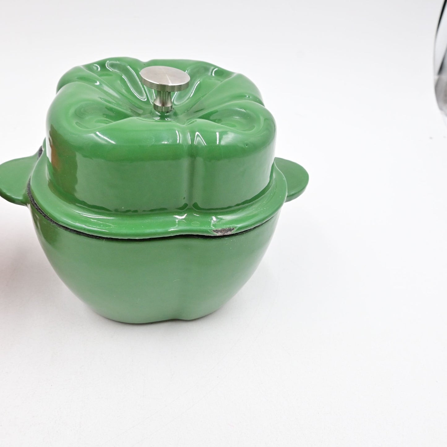 Red And Green Bell Pepper Cast Iron Mini 4"