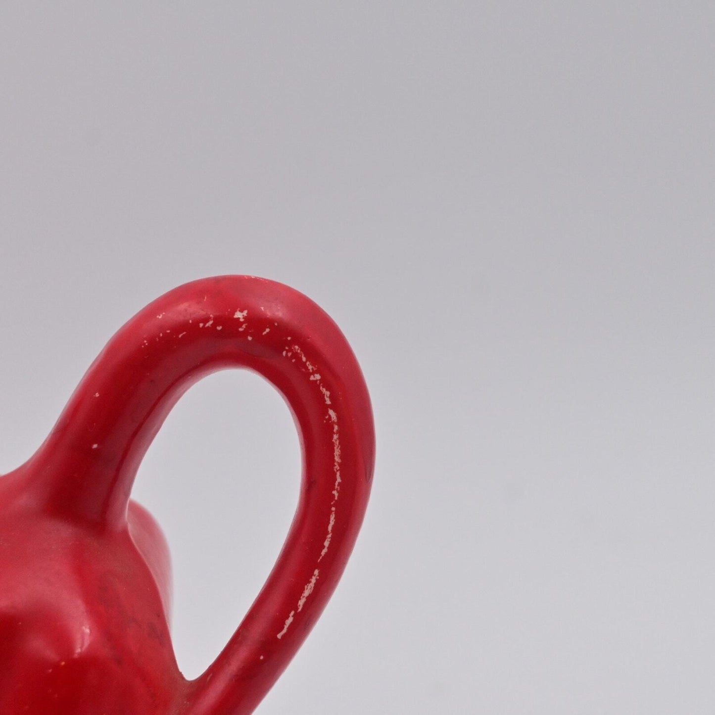 Red Ceramic Bull Vintage 1960's Figurine