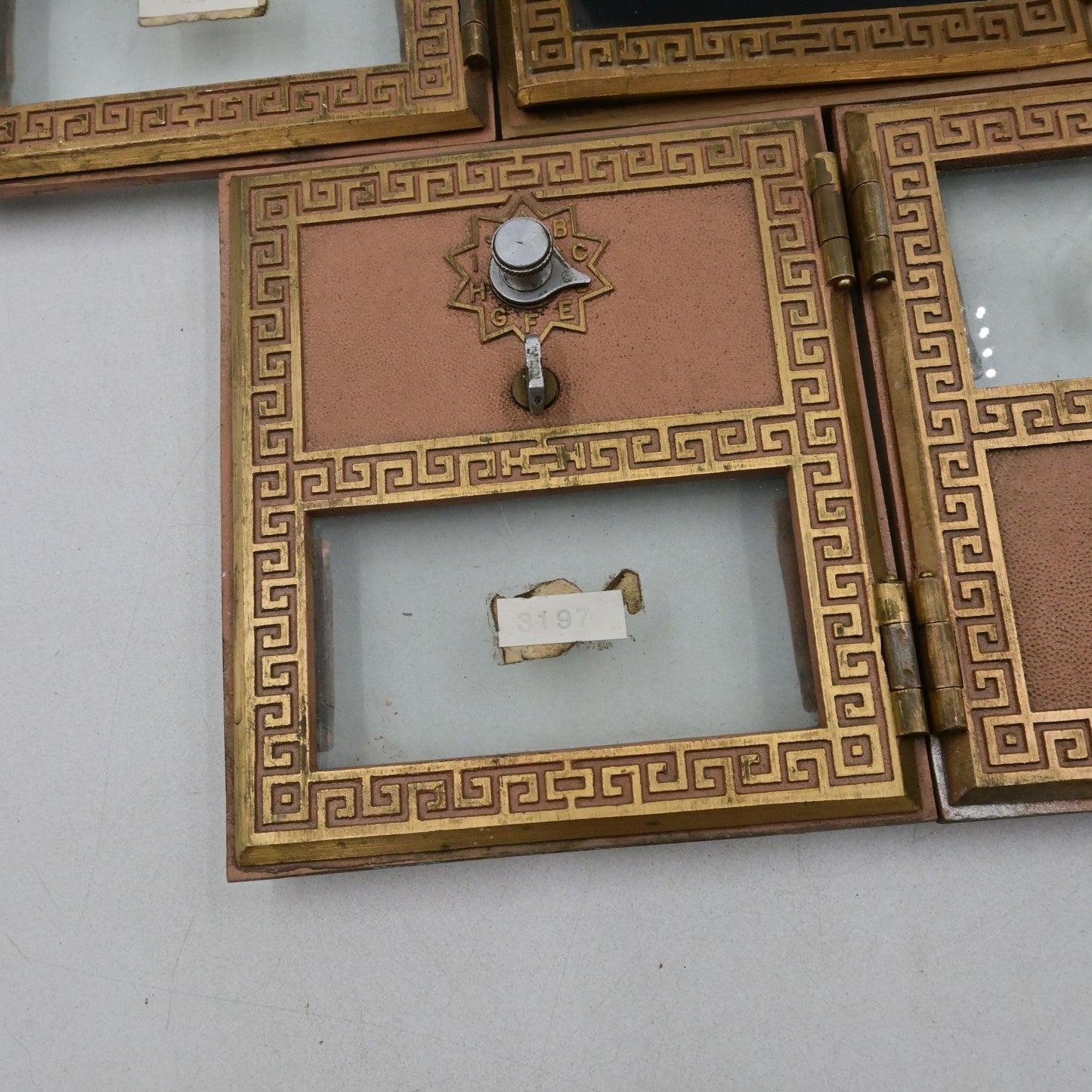 US Post Office Brass PO Box Door Keyless Dial Combo 1960s Lot of 5 No Codes