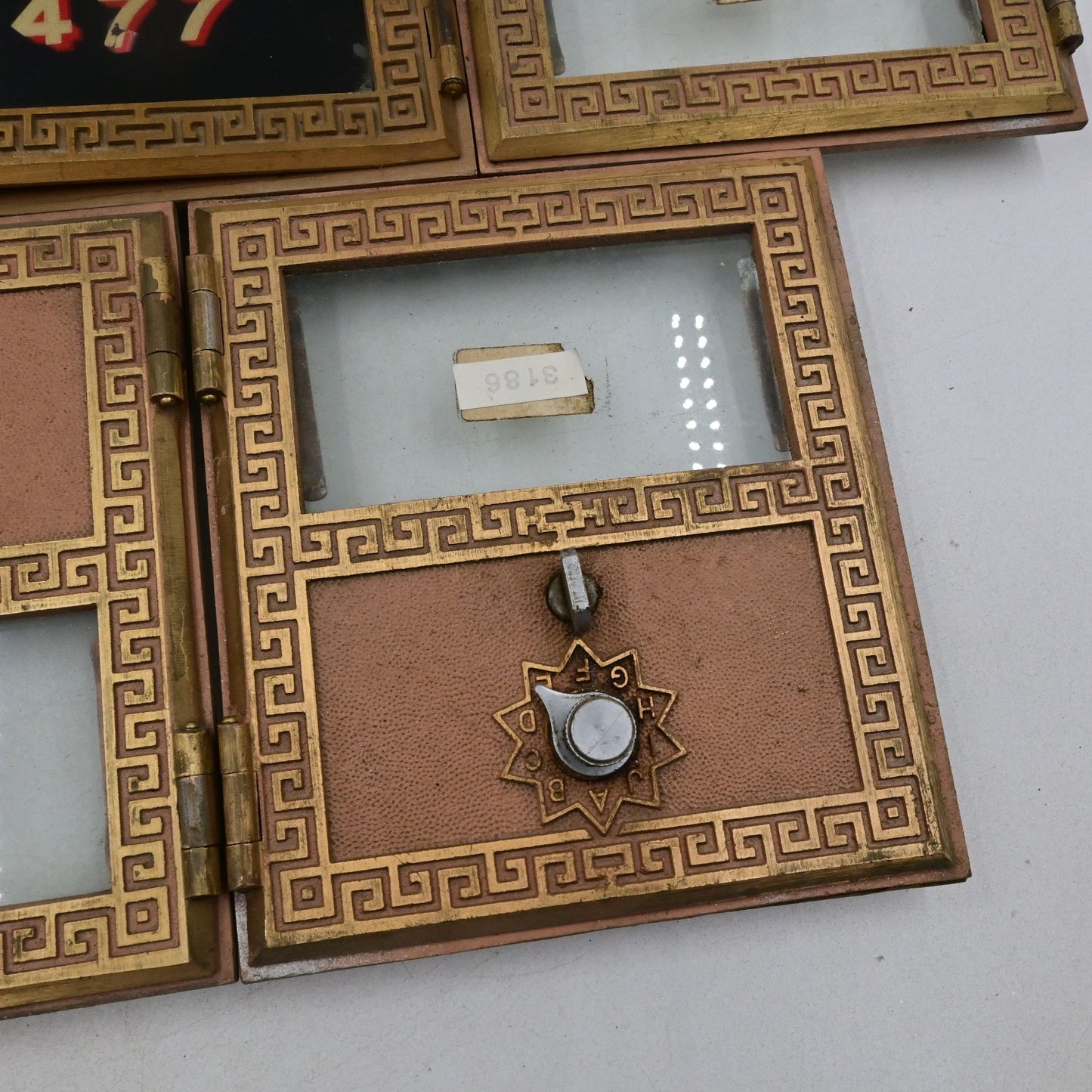 US Post Office Brass PO Box Door Keyless Dial Combo 1960s Lot of 5 No Codes