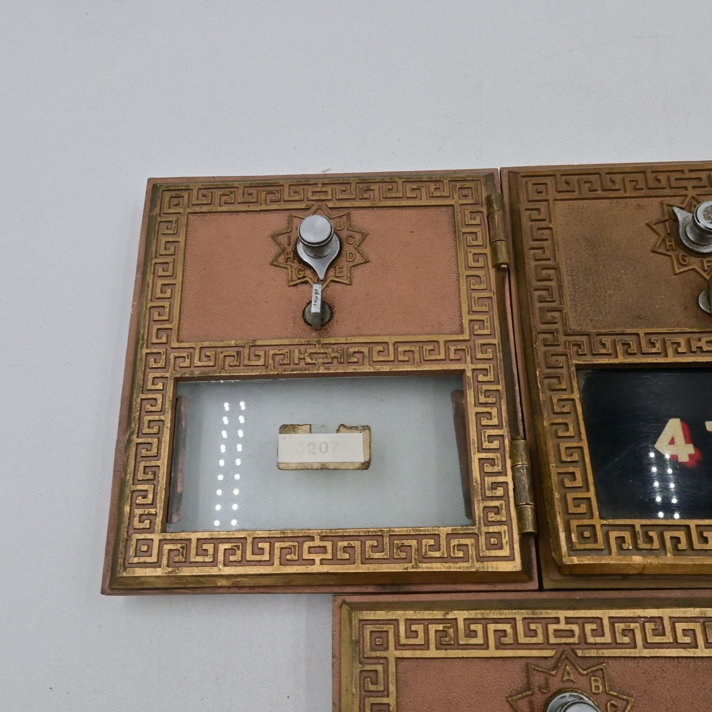 US Post Office Brass PO Box Door Keyless Dial Combo 1960s Lot of 5 No Codes
