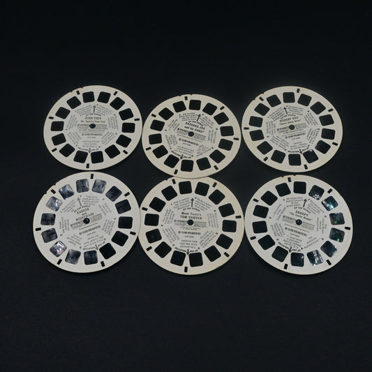 Talking View Master Loose Reel Bundle Of 6 Scooby Doo, Casper, Star Trek, Snoopy