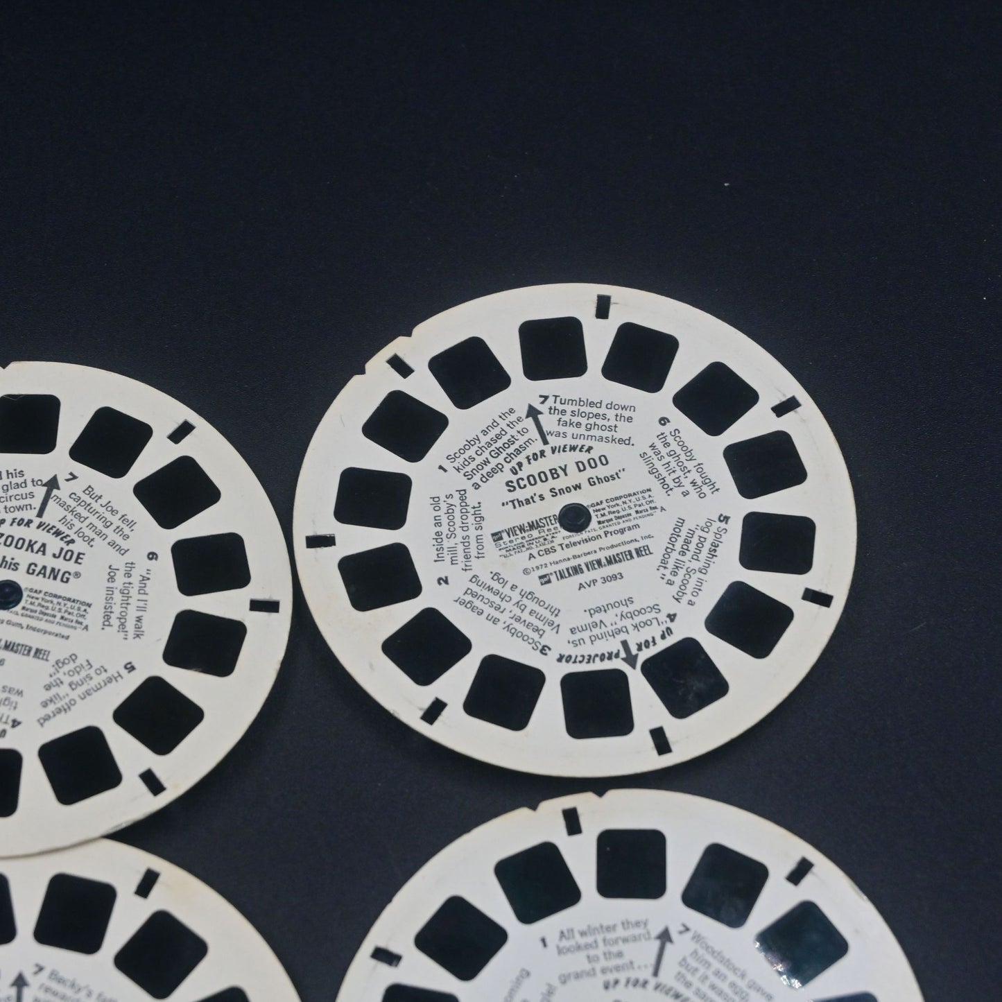 Talking View Master Loose Reel Bundle Of 6 Scooby Doo, Casper, Star Trek, Snoopy
