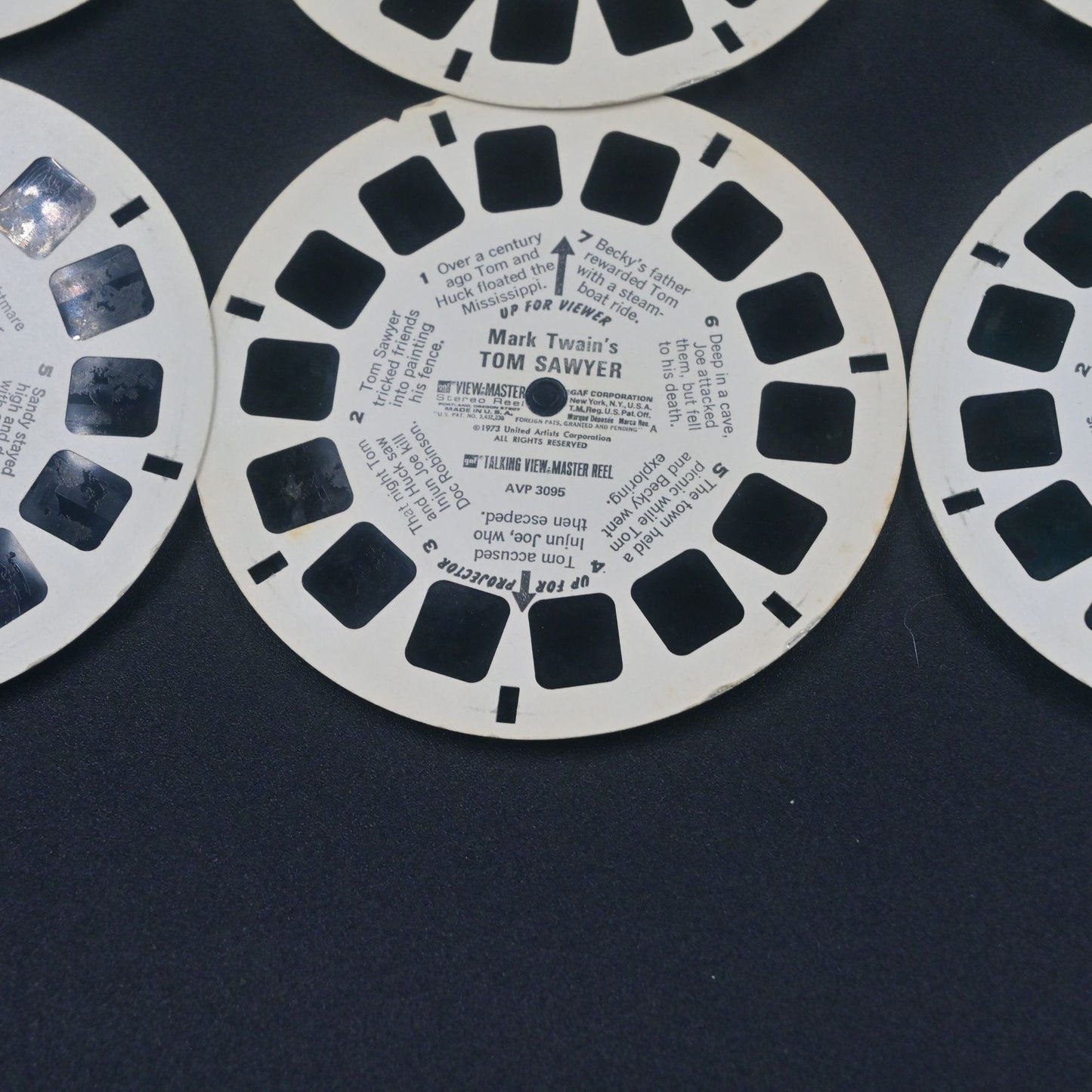 Talking View Master Loose Reel Bundle Of 6 Scooby Doo, Casper, Star Trek, Snoopy