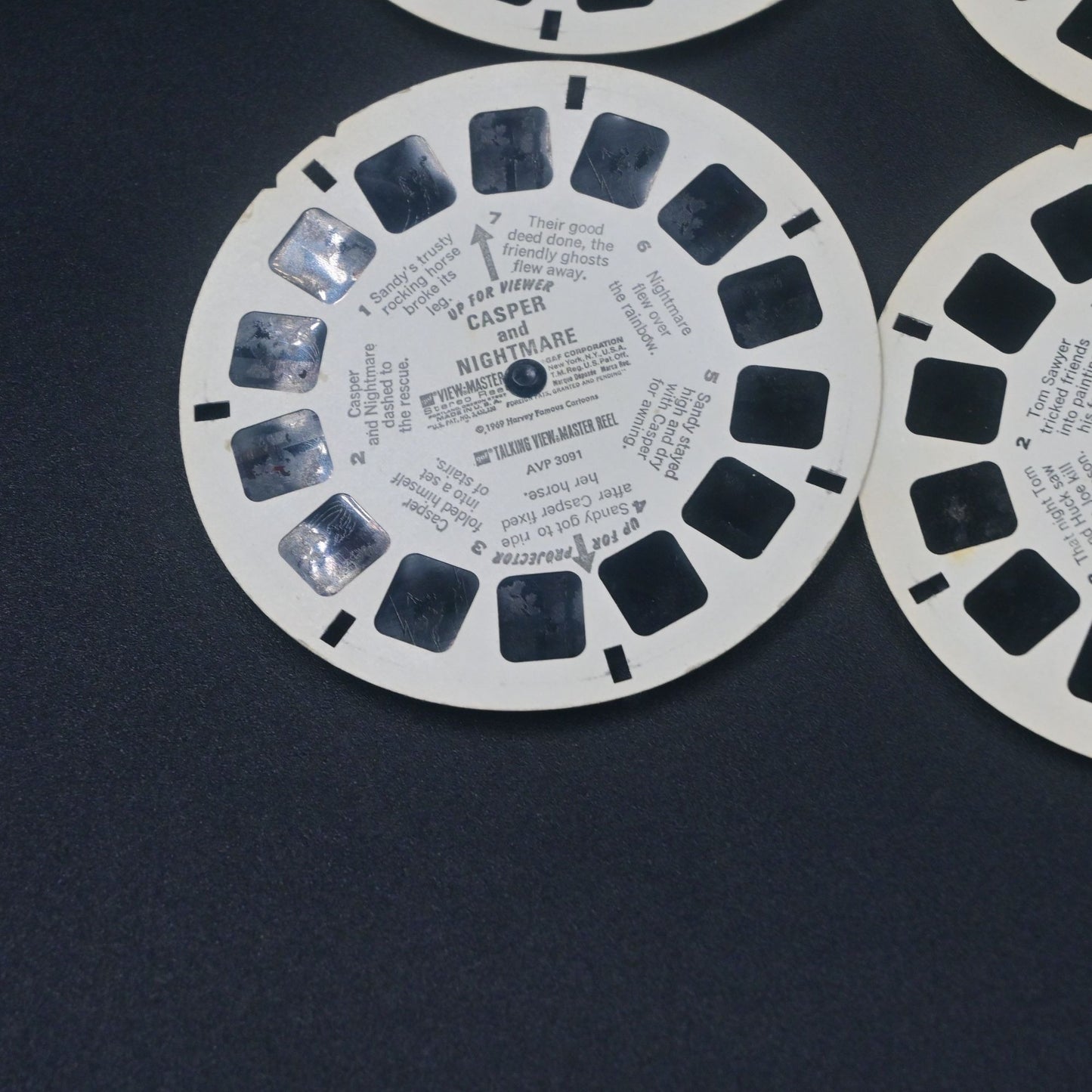 Talking View Master Loose Reel Bundle Of 6 Scooby Doo, Casper, Star Trek, Snoopy
