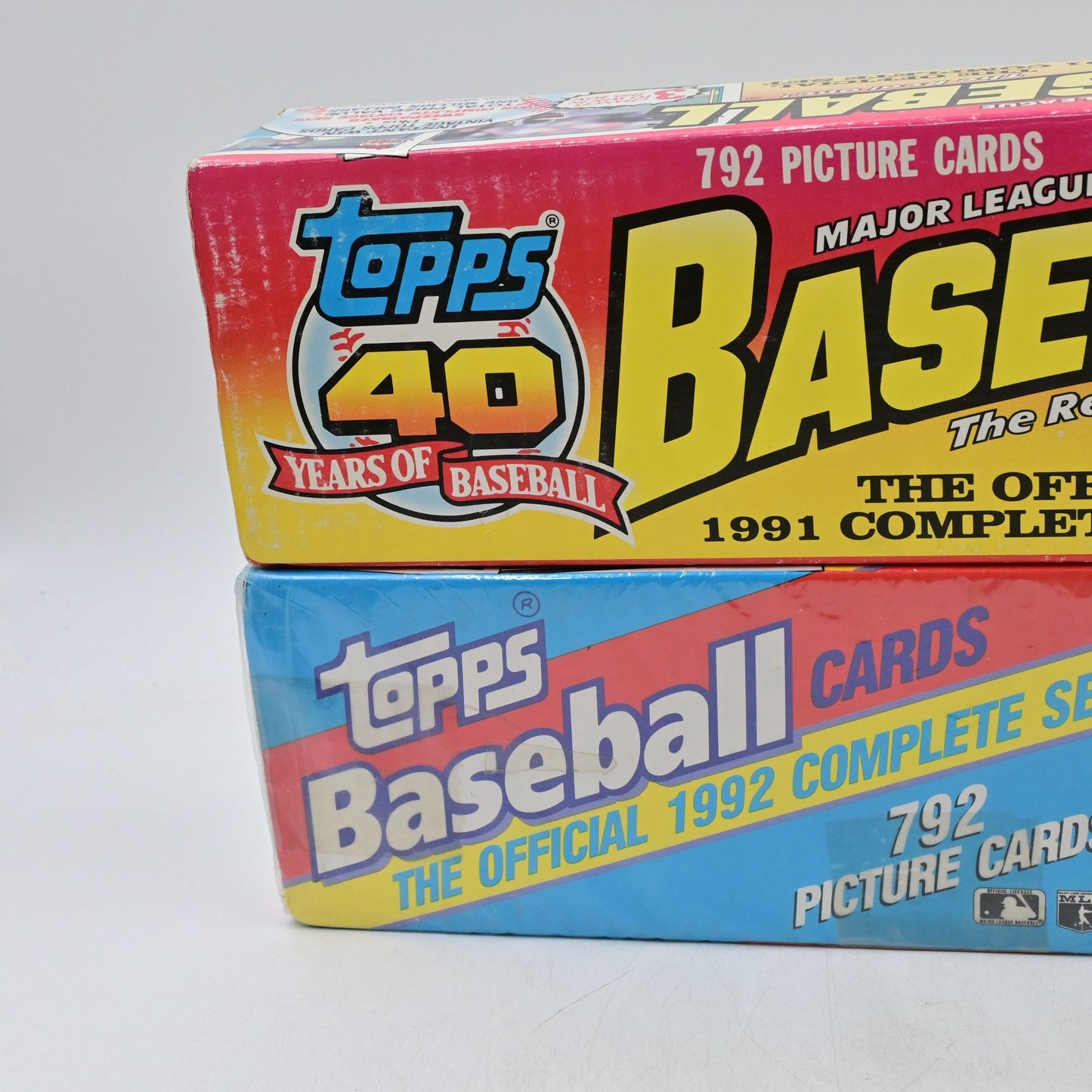Topps 1991 & 1992 Baseball Complete Set 1 Set Sealed 1 Set Unsealed