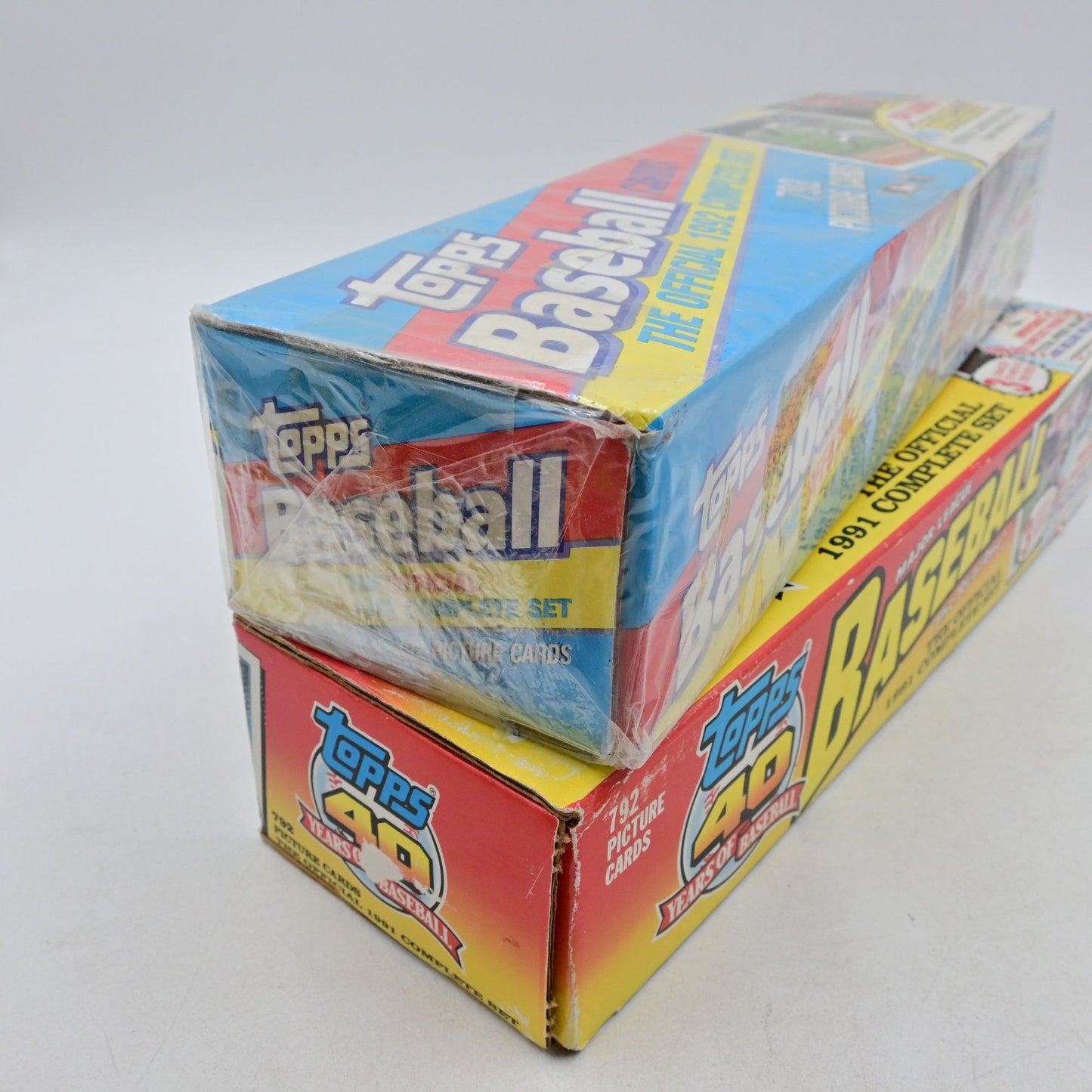 Topps 1991 & 1992 Baseball Complete Set 1 Set Sealed 1 Set Unsealed