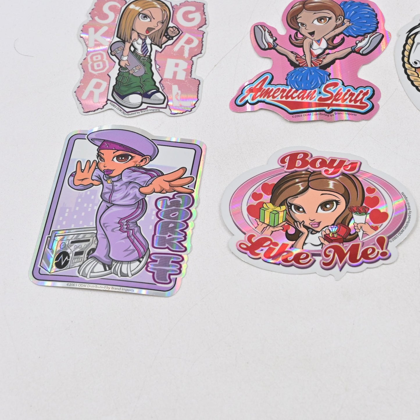 ODM Y2K Girls Vending Machine Stickers Set Of 15 Brand New