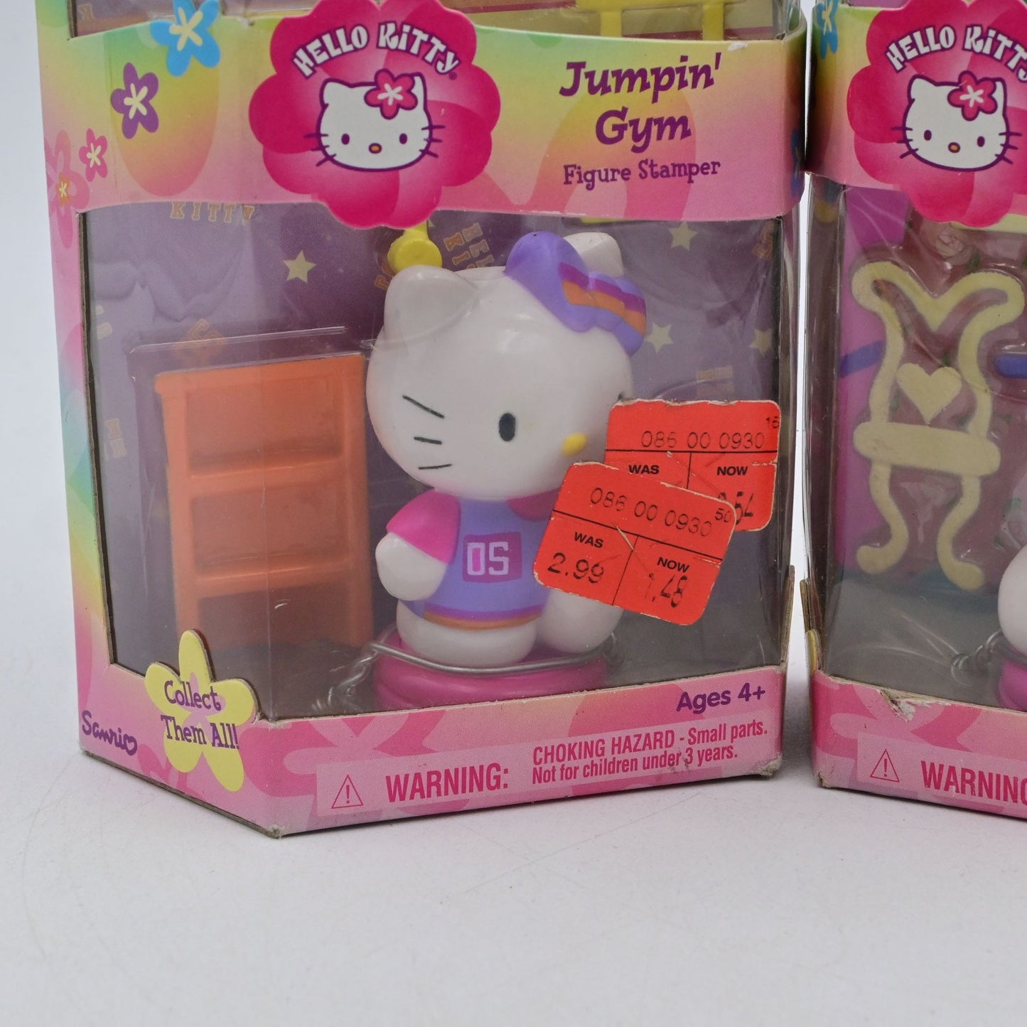 Vintage 2003 Hello Kitty Figure Stampers Jumpin Gym & Tea Parlor