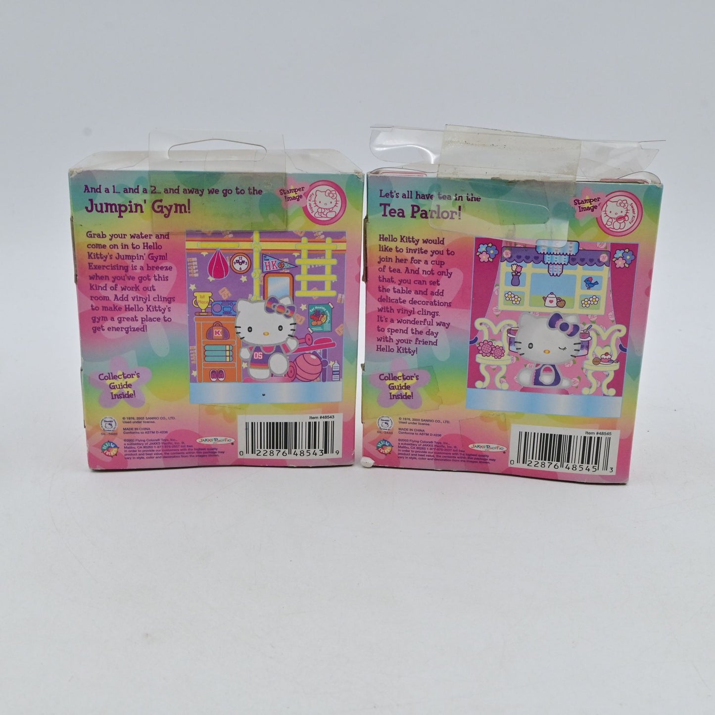 Vintage 2003 Hello Kitty Figure Stampers Jumpin Gym & Tea Parlor