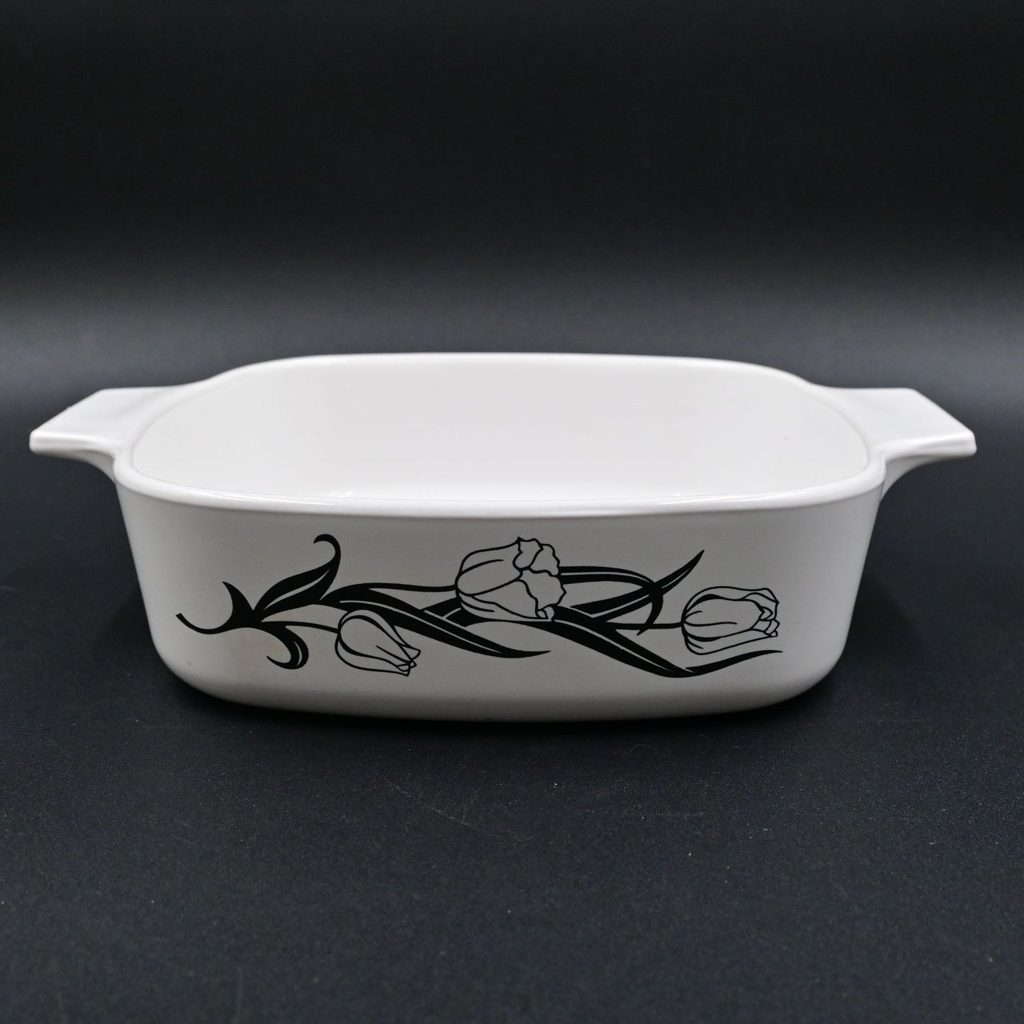 Corning Ware Lyrics Black Tulip Casserole Dish No Lid