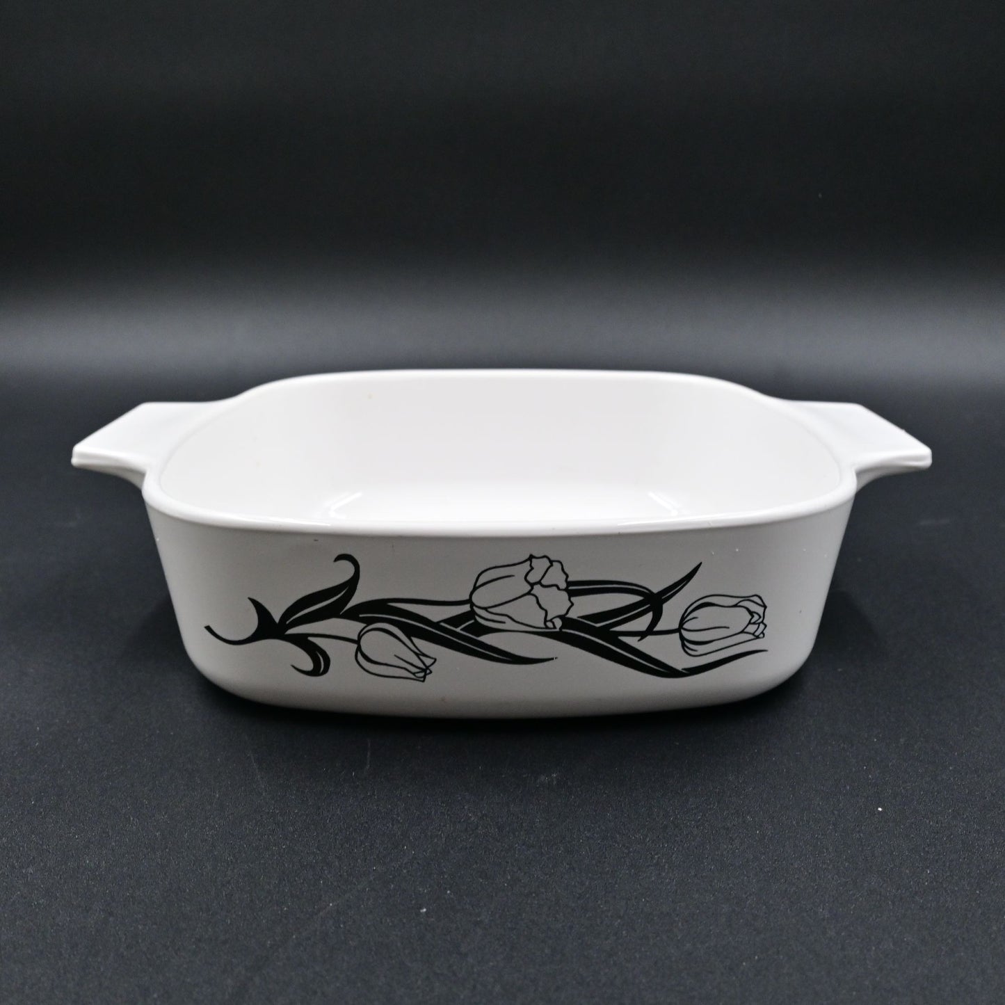 Corning Ware Lyrics Black Tulip Casserole Dish No Lid