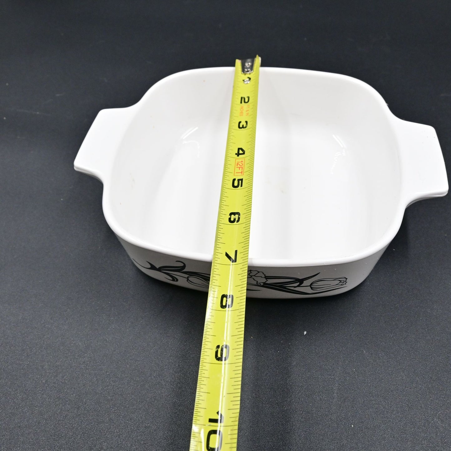 Corning Ware Lyrics Black Tulip Casserole Dish No Lid