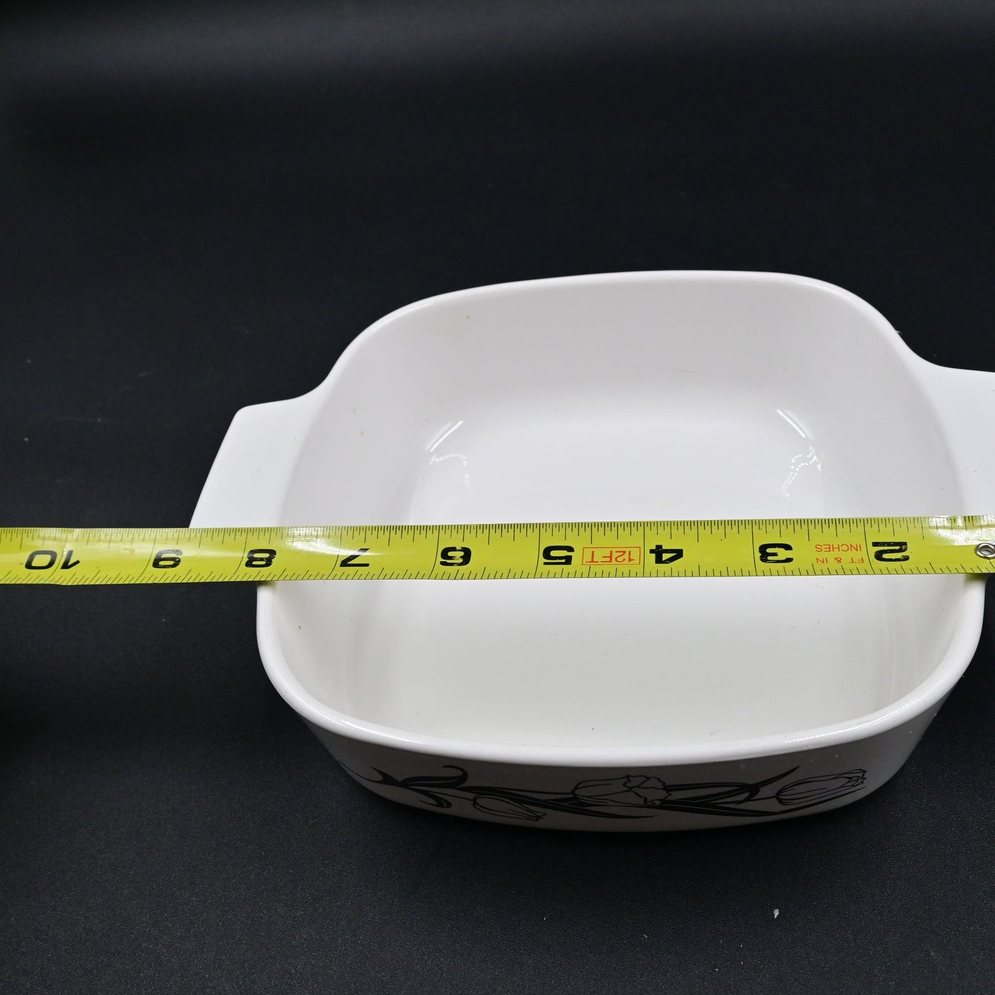 Corning Ware Lyrics Black Tulip Casserole Dish No Lid