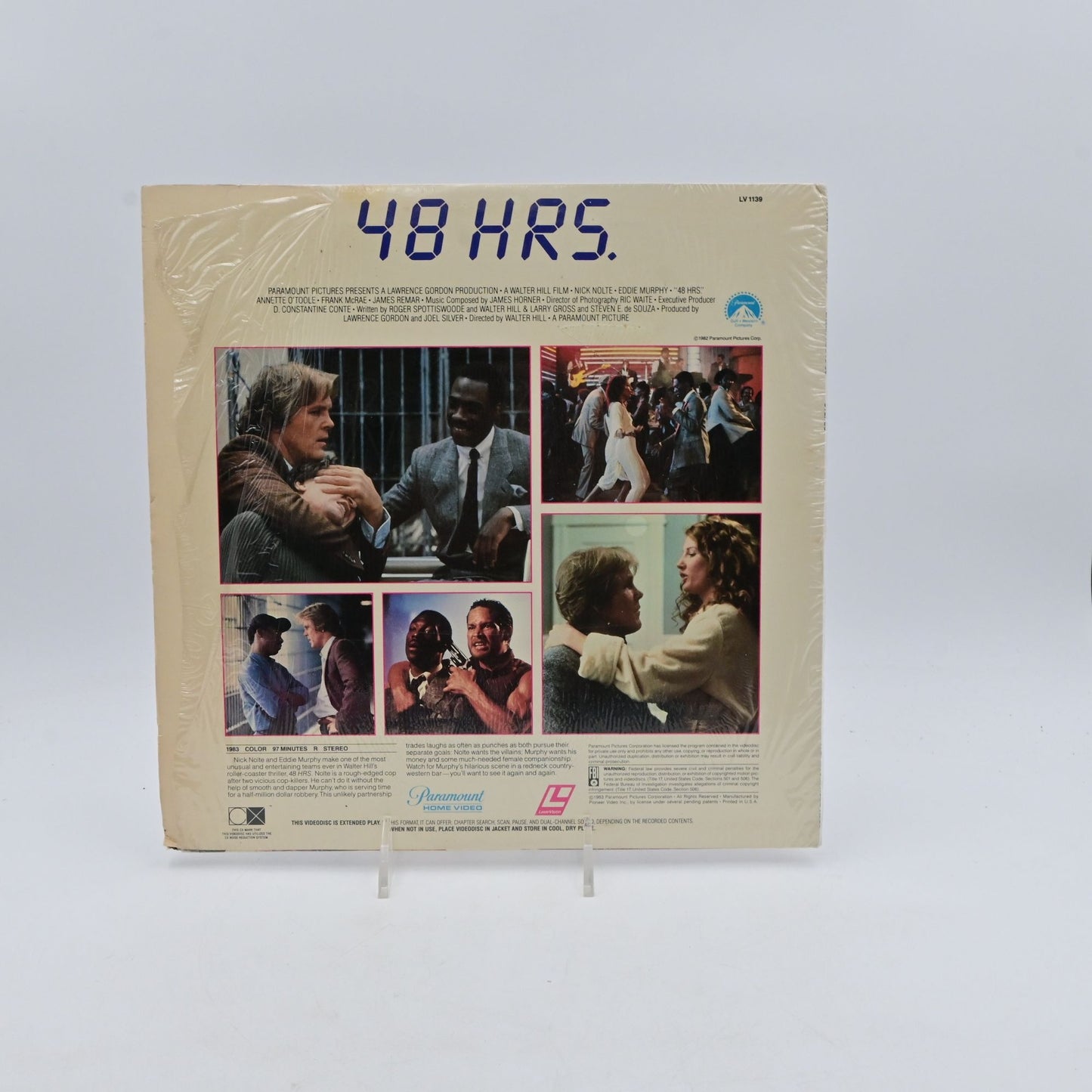 Vintage 1982 48 Hrs. Stereo Laserdisc Movie