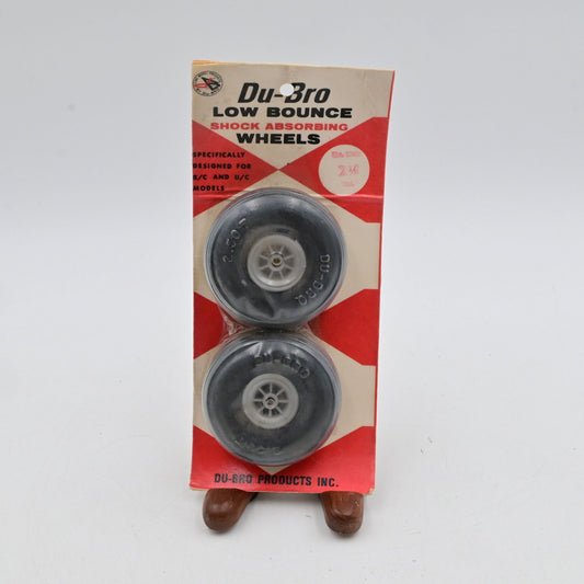 Du-Bro Low Bounce Shock Absorbing Wheels 2 3/4" For R/C & U/C Models