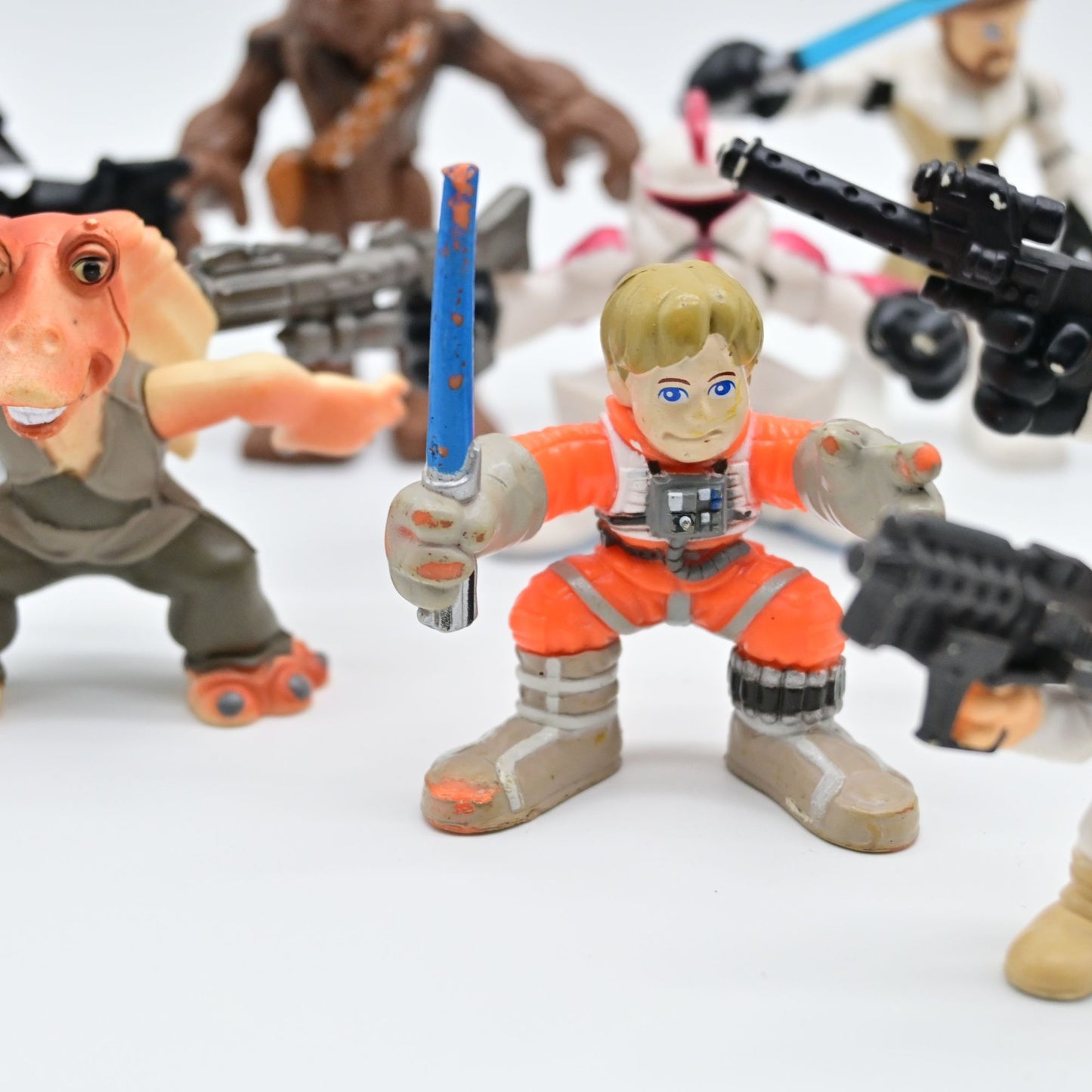 Playskool Star Galatic Heroes Star Wars Lot Of 9