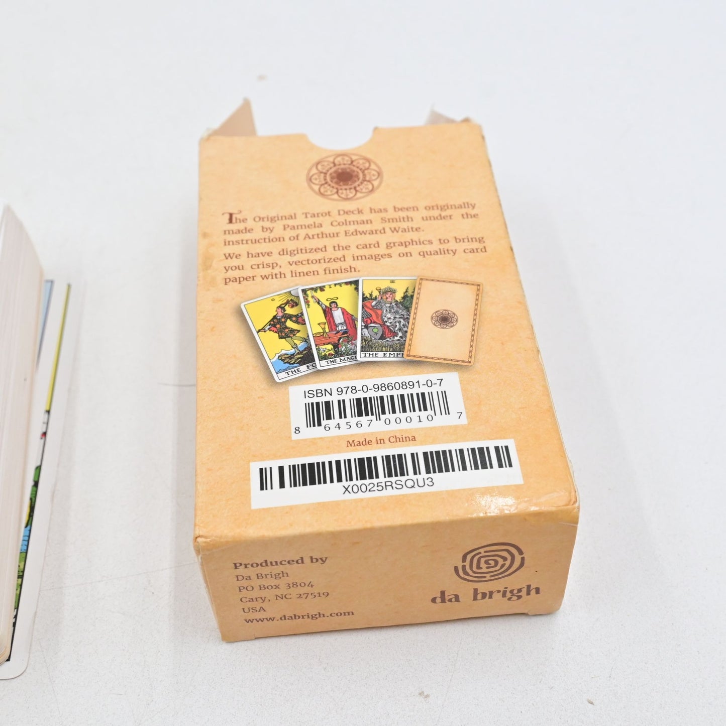 Original Tarot Cards Deck With Guidebook By Da Brigh