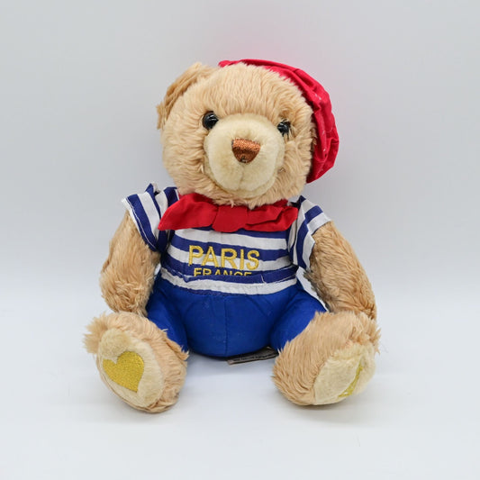 Keel Toys France Bear Paris Plush Stuffed Toy 8"