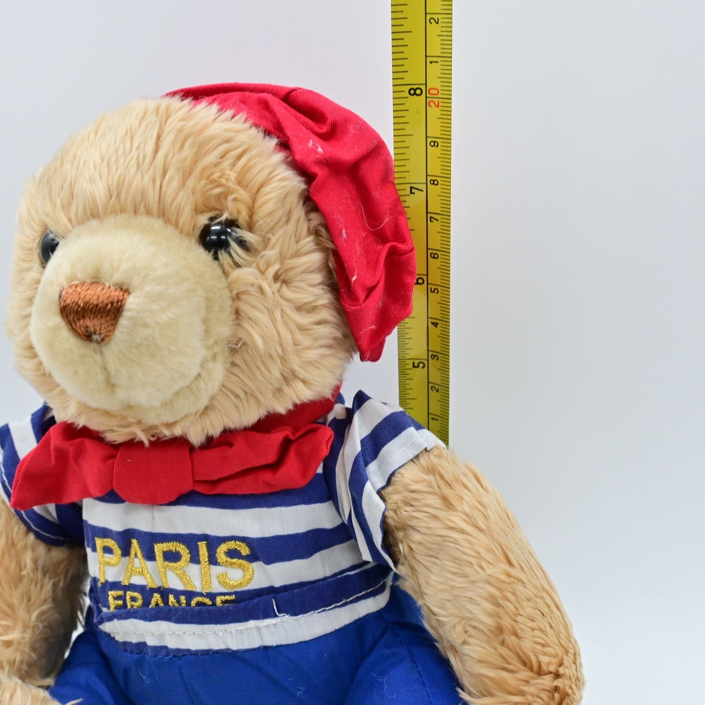 Keel Toys France Bear Paris Plush Stuffed Toy 8"