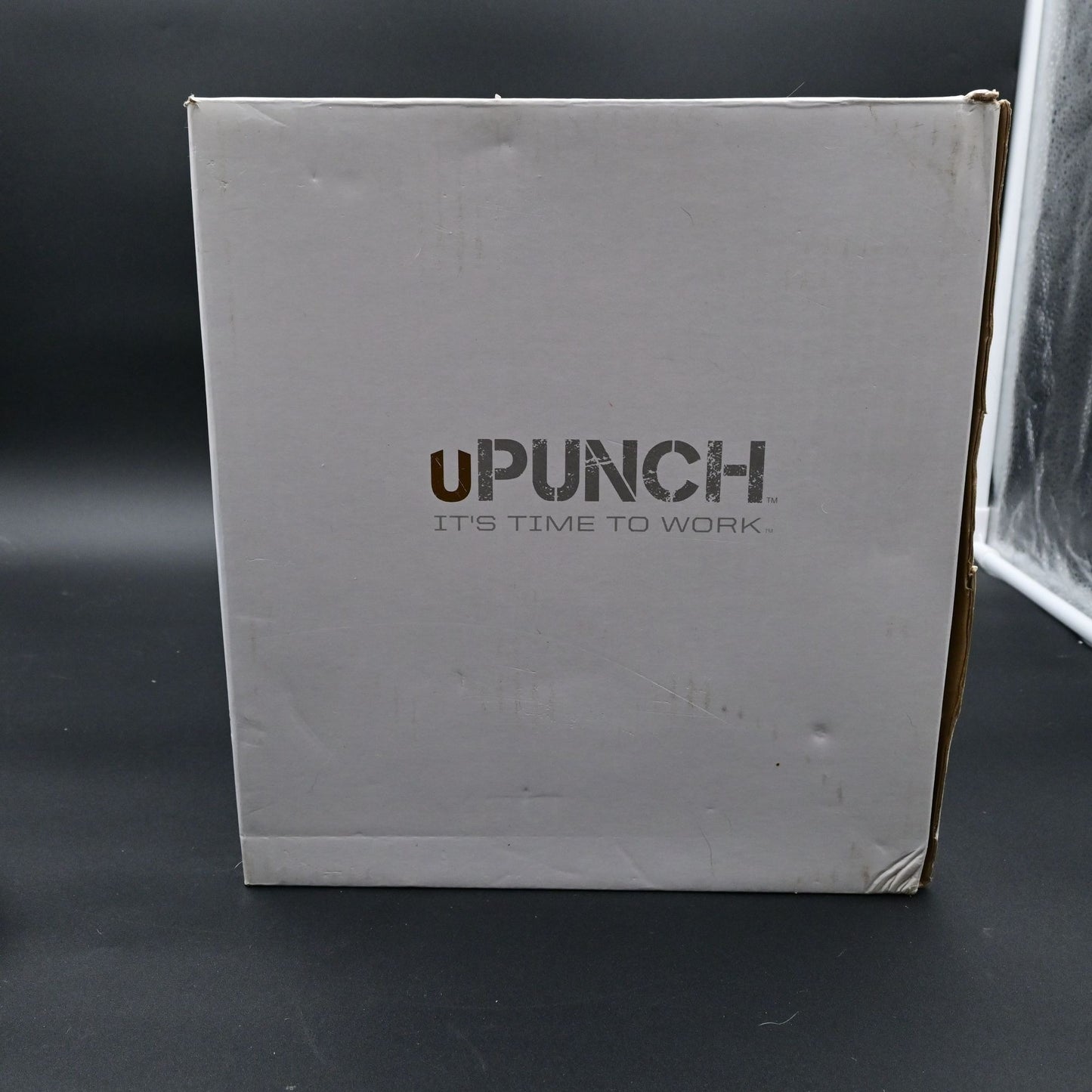 Upunch HN3000 Punch-to-Pay Time Clock w/ Power Adapter Cards Works No Key