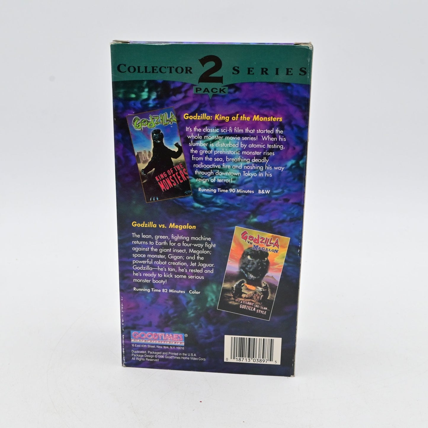 Vintage 1997 Godzilla VHS Godzilla Vs Megalon & King Of The Monsters