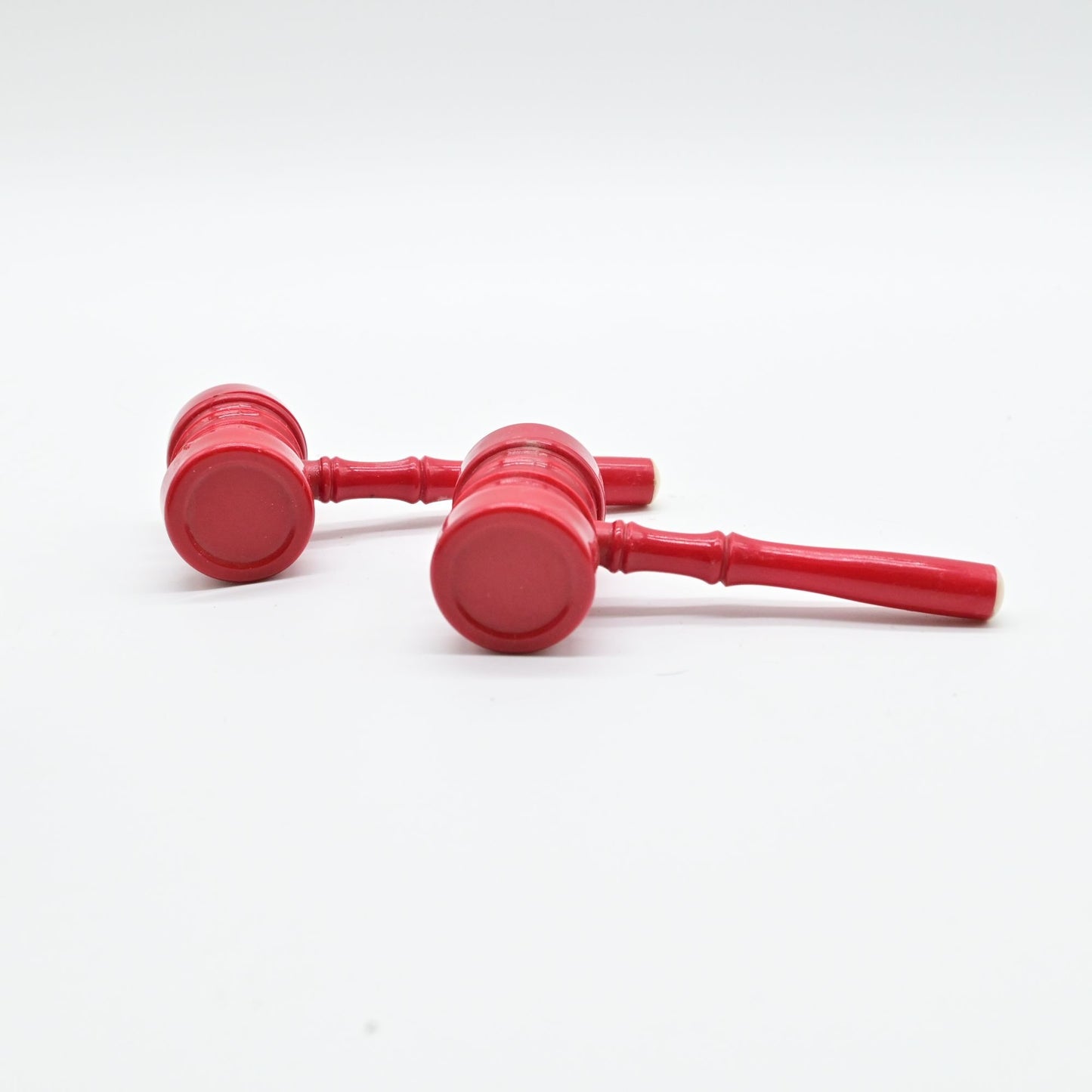 Vintage Gavel Salt And Pepper Shakers Plastic Set
