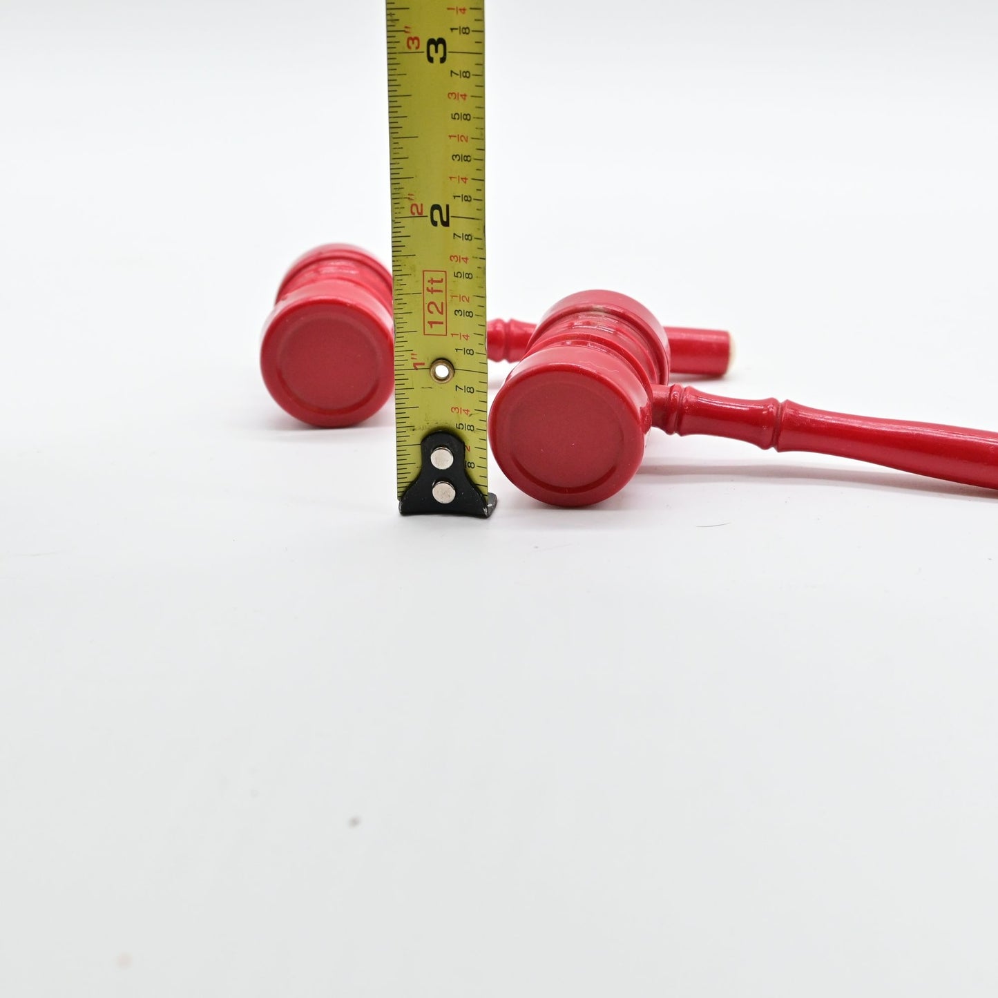 Vintage Gavel Salt And Pepper Shakers Plastic Set