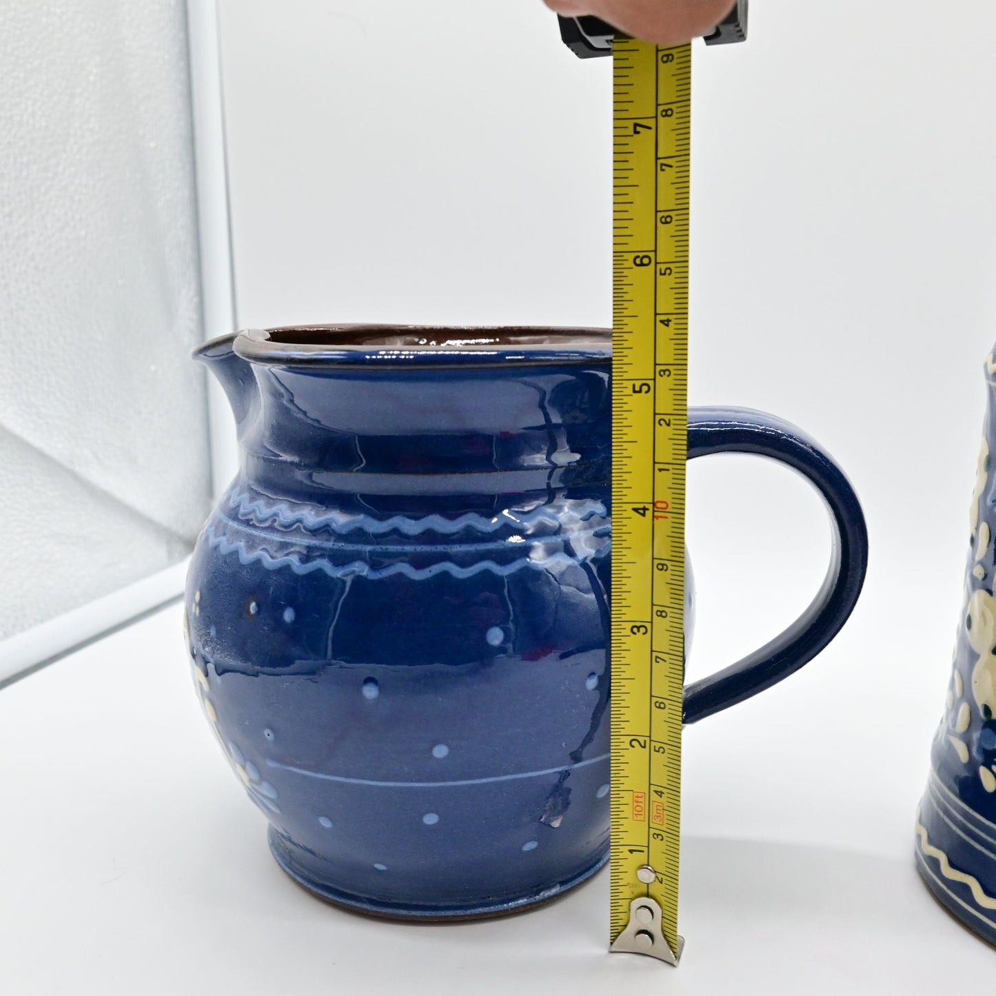 Vintage Topferei Bauer Lauterbach German Pottery Pitcher & Floral Stein Bundle