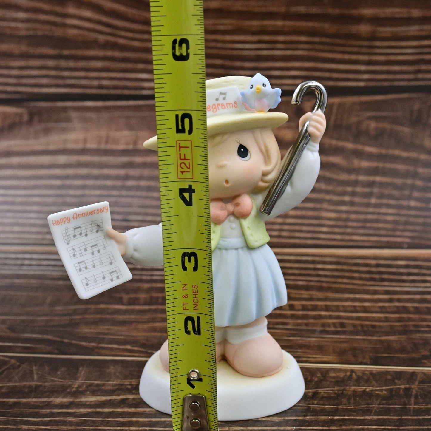 Vintage 2002 Precious Moments Happy Birthday 25th Anniversary Figure
