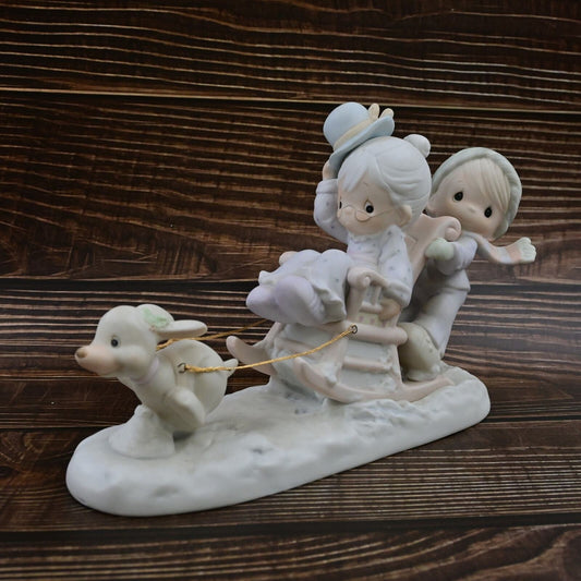 Vintage 1987 Precious Moments Oh What Fun It Is To Ride Figure