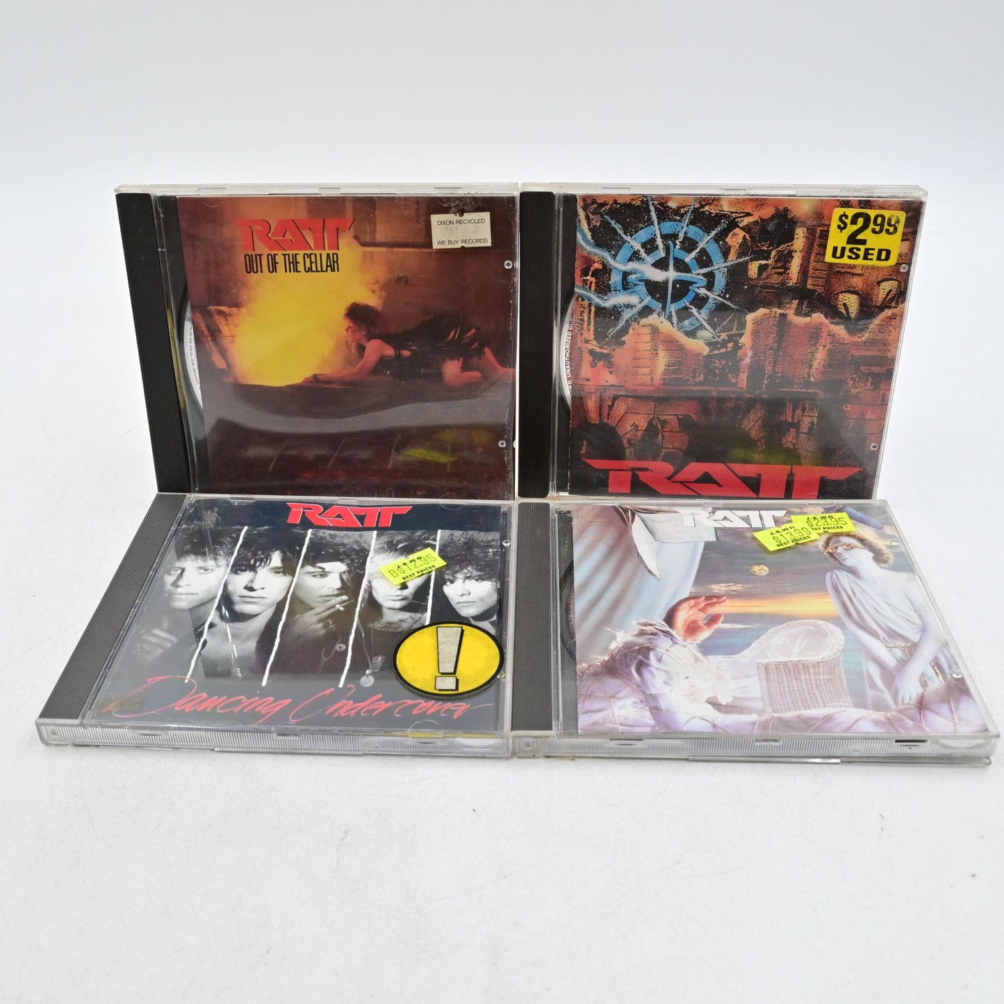 Ratt Out Of The Cellar, Dancing Under Cover, Detonator,  Reach for the Sky Cd