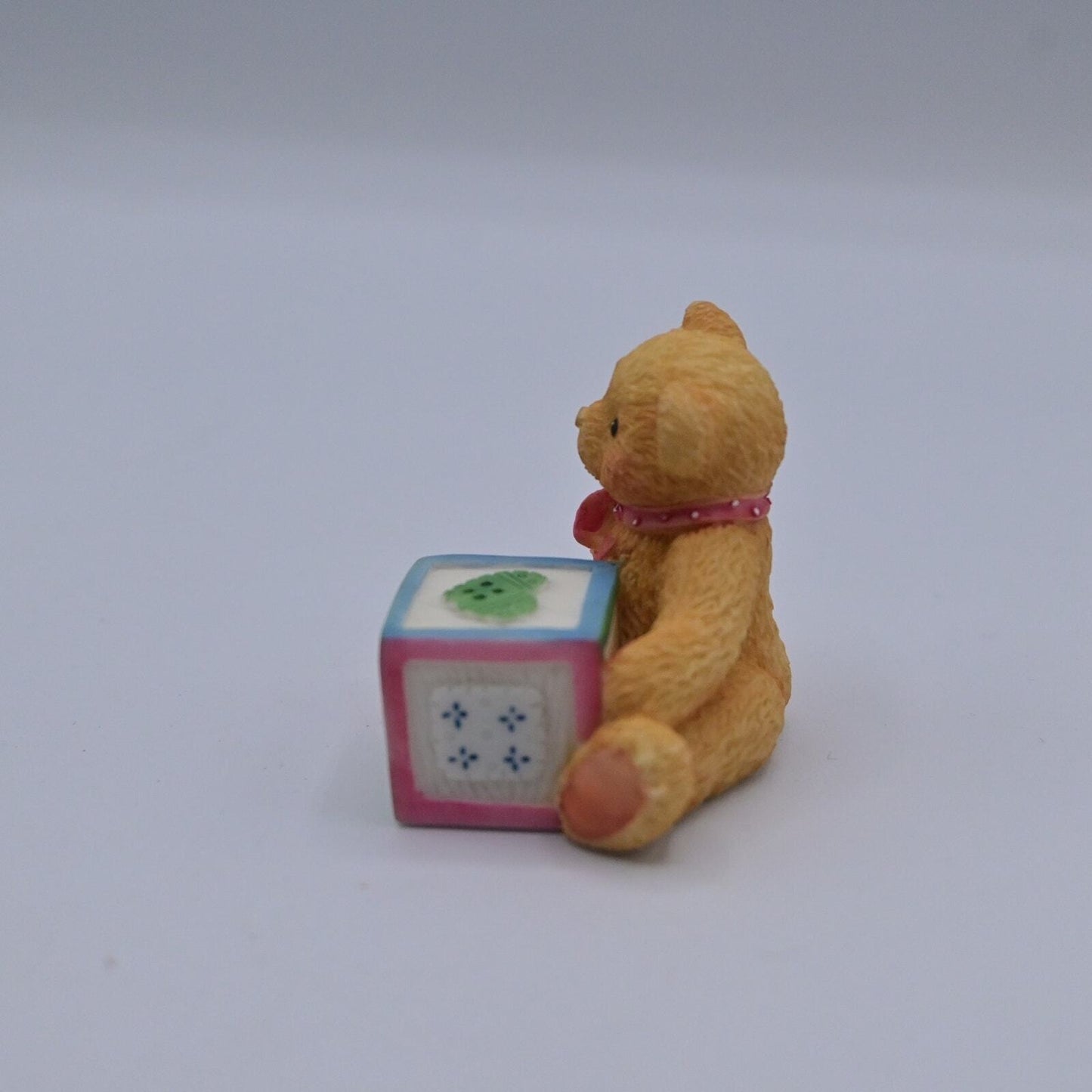 Enesco Cherished Teddies Bear With ABC "T" Block - Vintage 1995