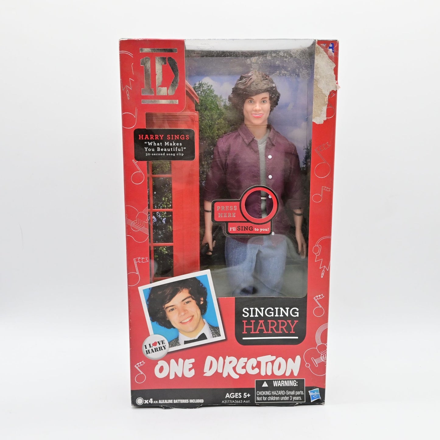 Harry Styles One Direction Singing Harry 12" Doll New In Damaged Box